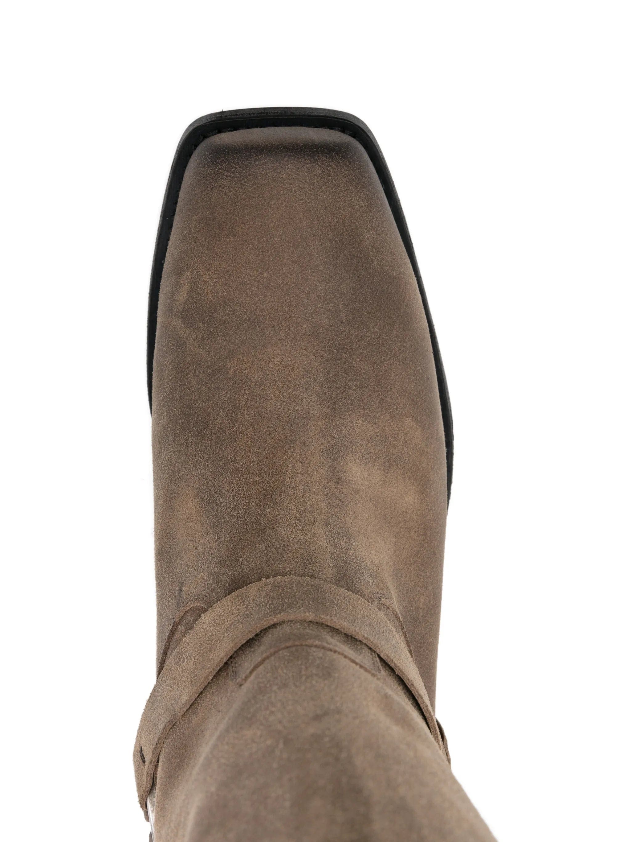 Golden Goose buckle - strap suede biker boots