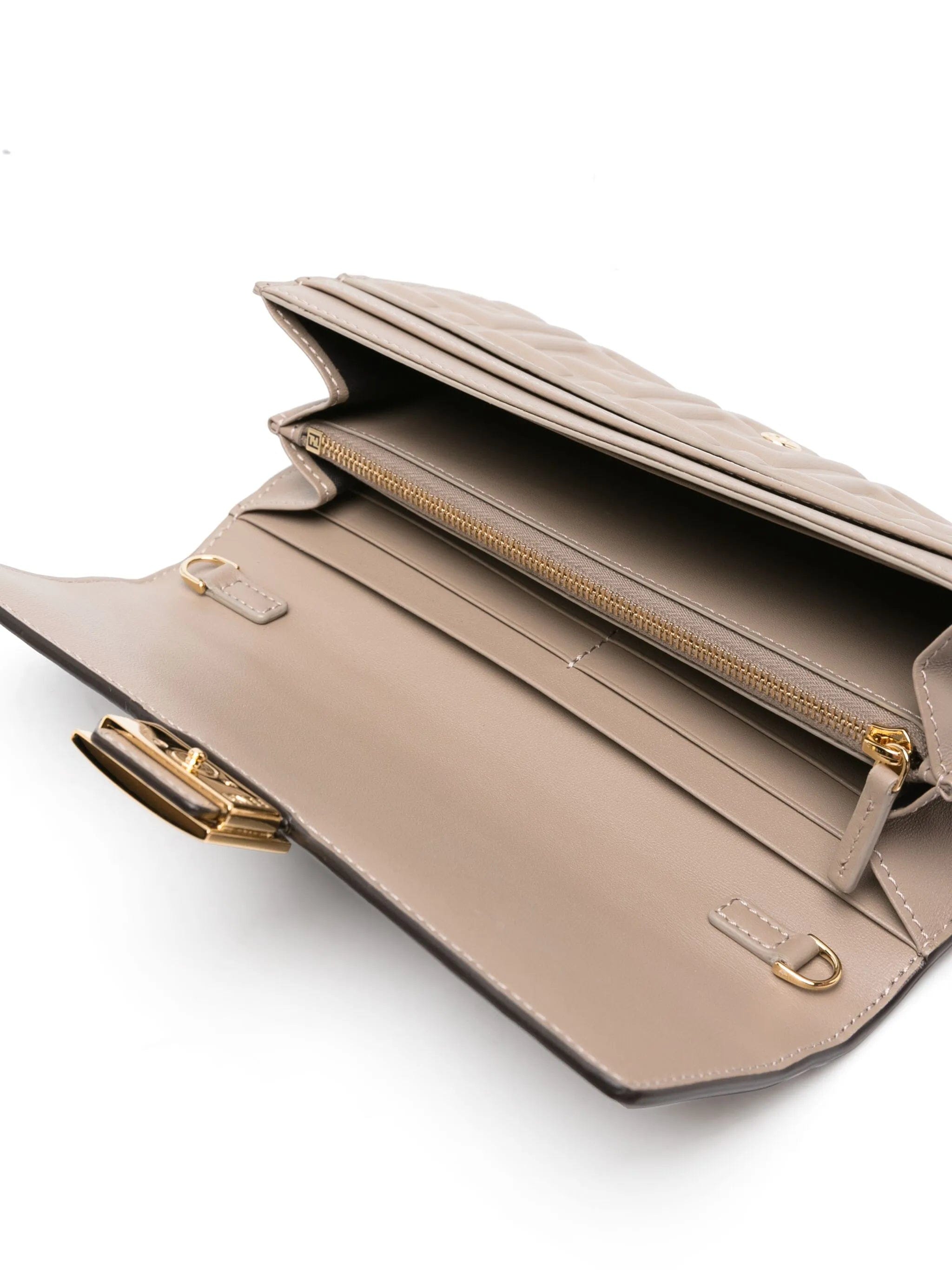 Fendi Baguette continental wallet - on - chain