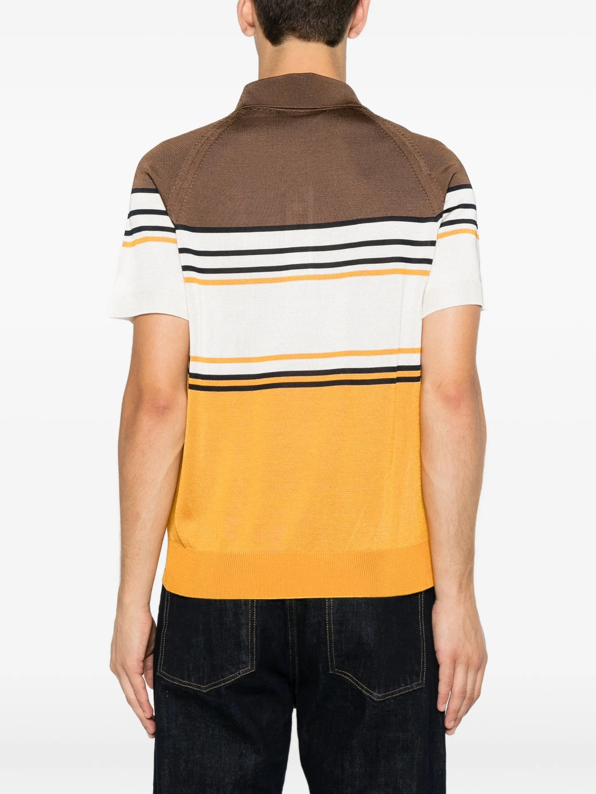 Fendi striped polo shirt
