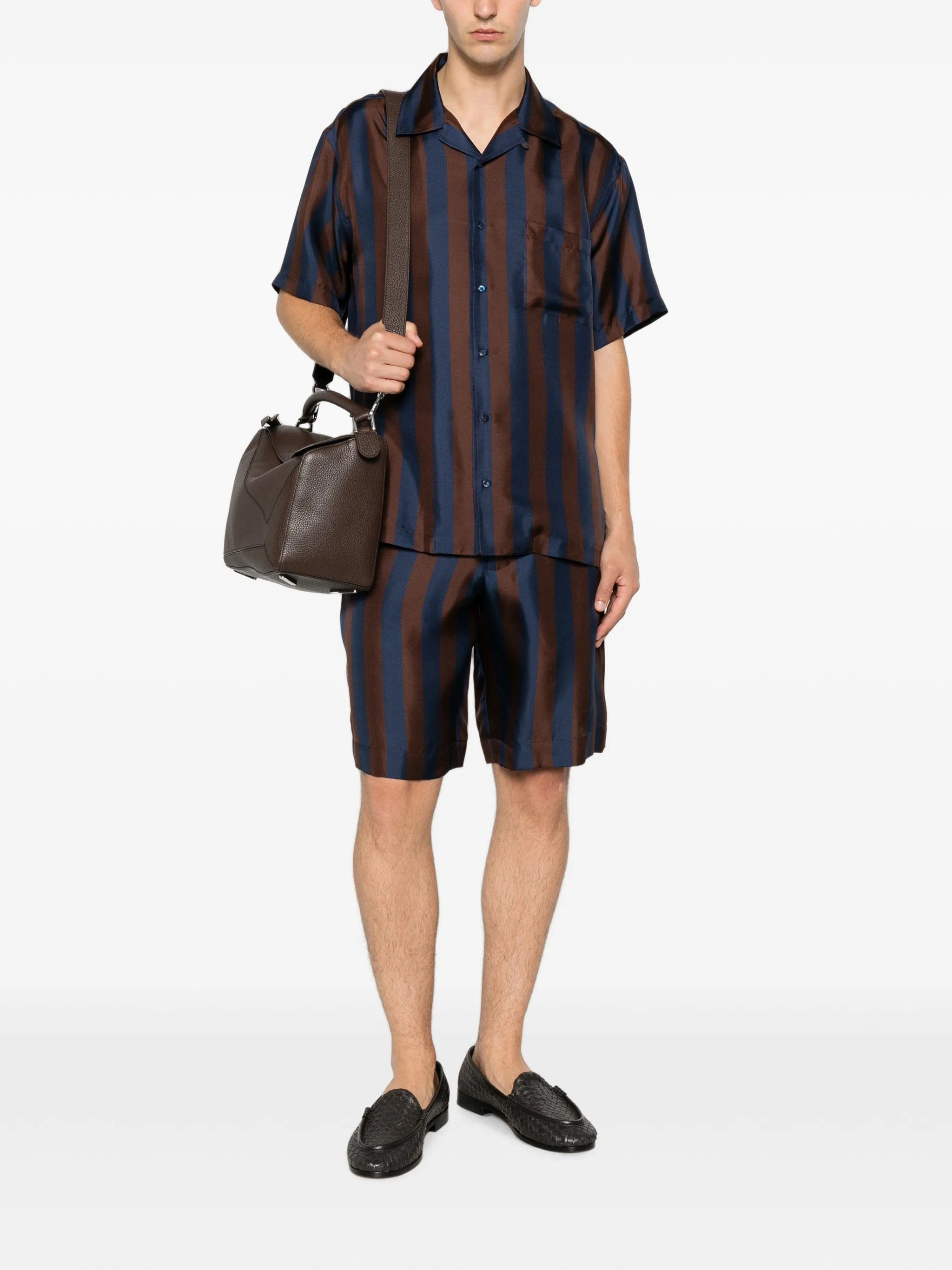 Fendi striped silk shirt