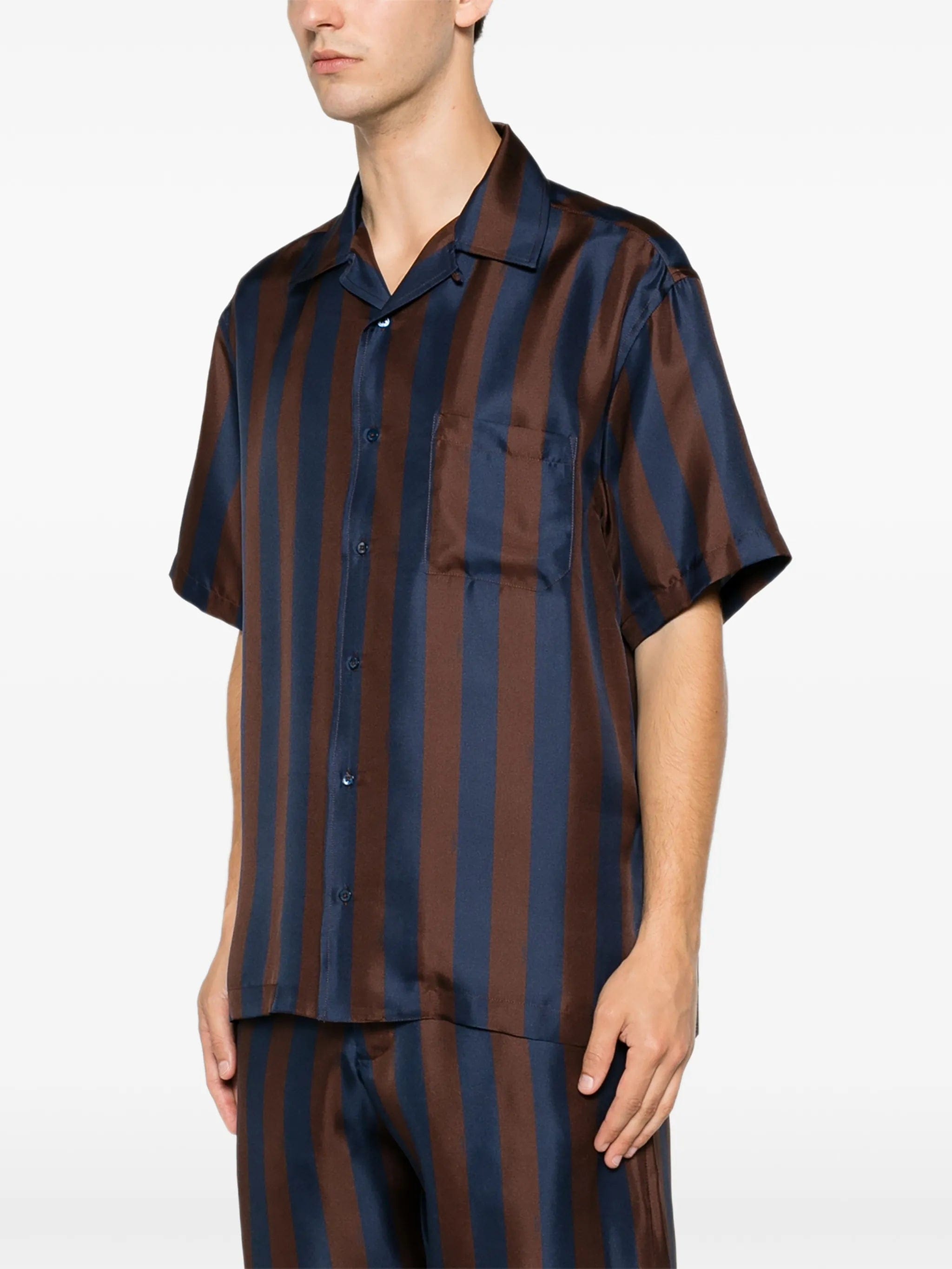 Fendi striped silk shirt