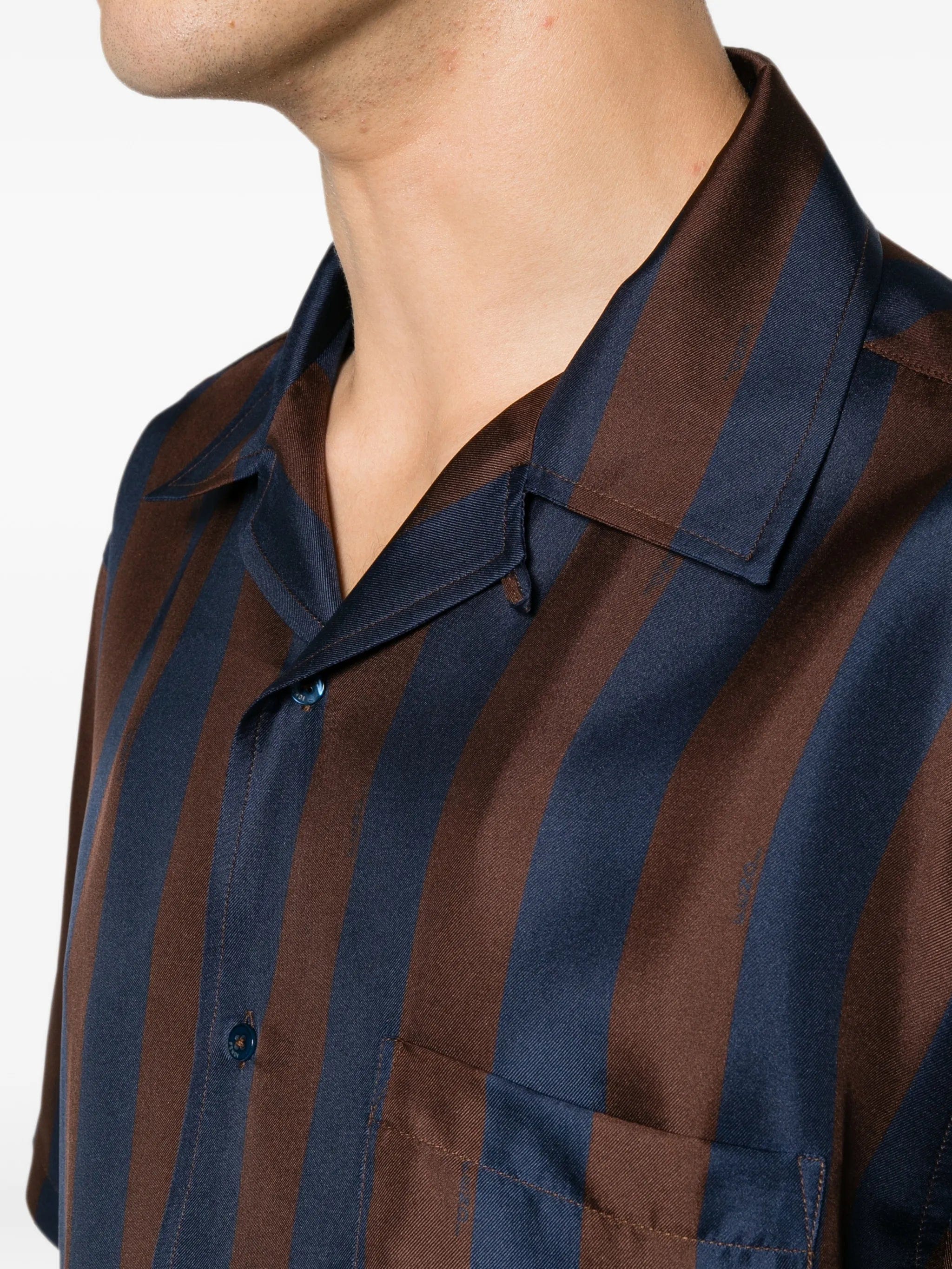 Fendi striped silk shirt