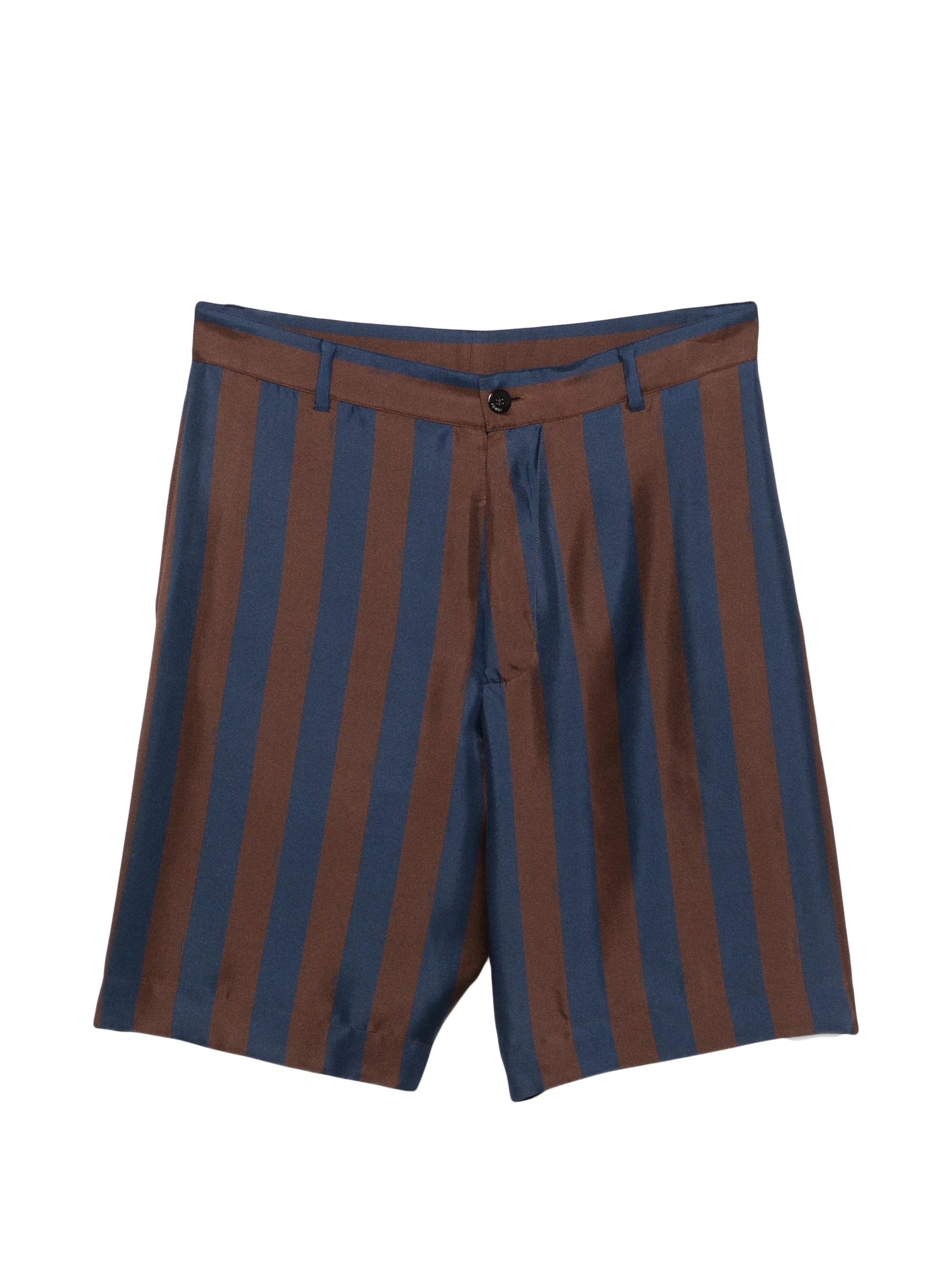 Fendi striped silk shorts
