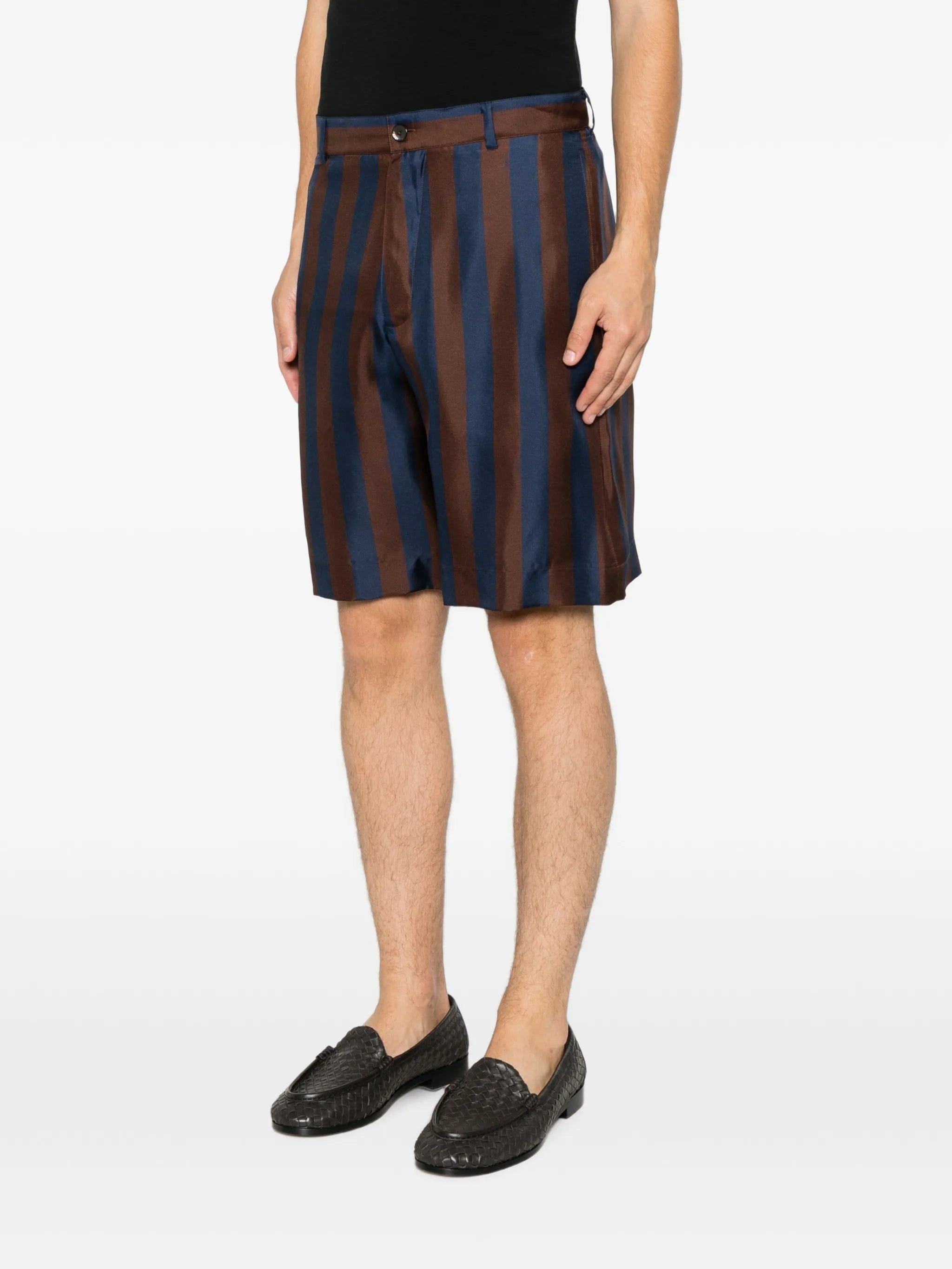 Fendi striped silk shorts