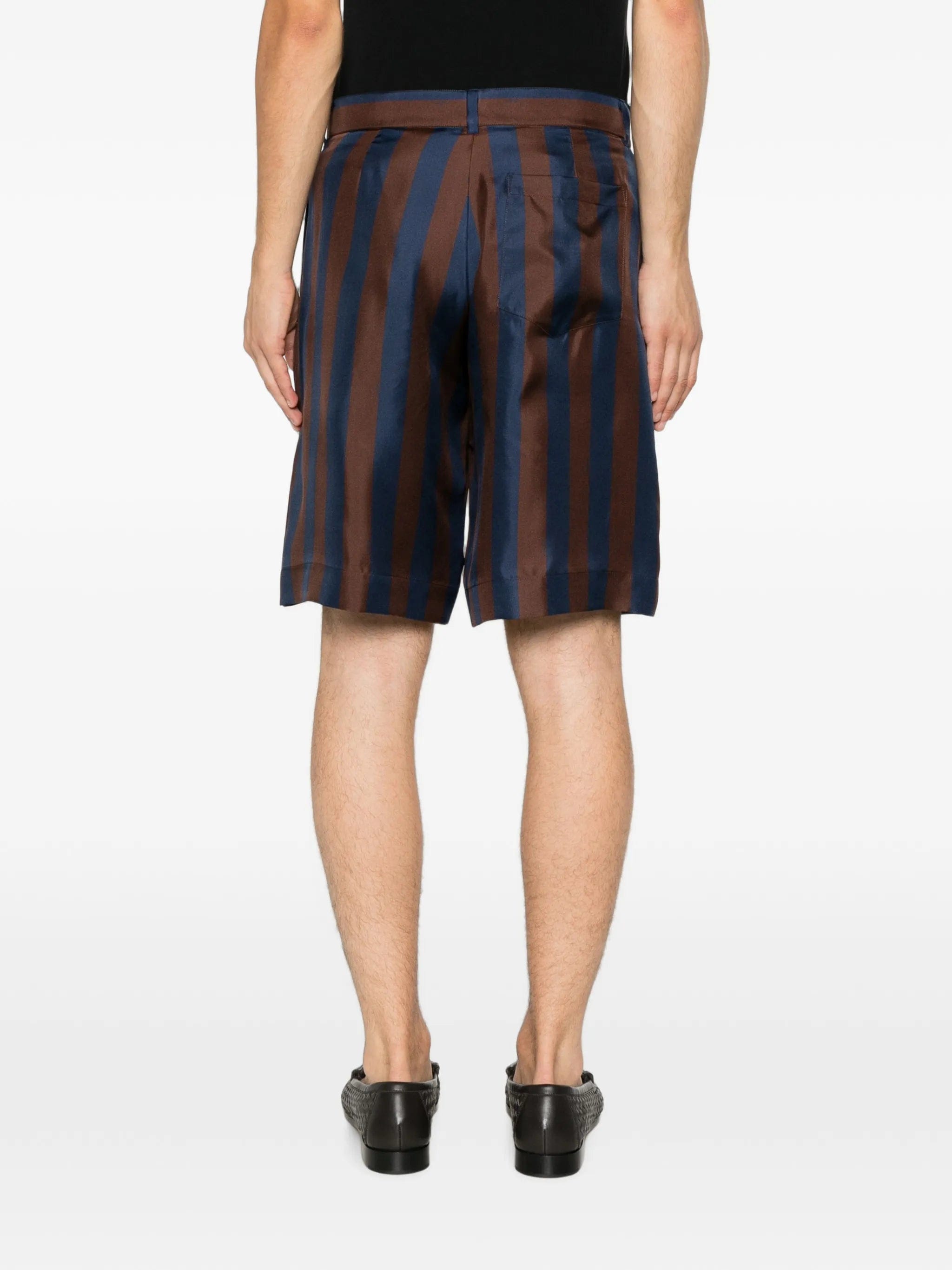 Fendi striped silk shorts