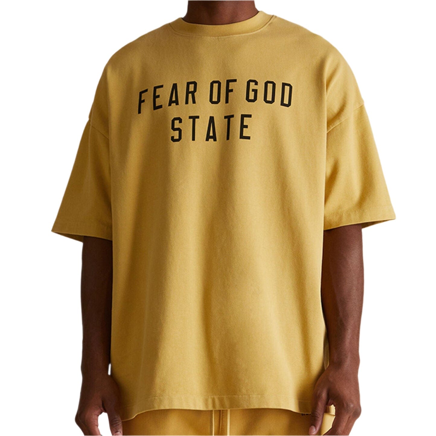 Fear of God Essentials Heavy Crewneck T-Shirt Amber (FW24)