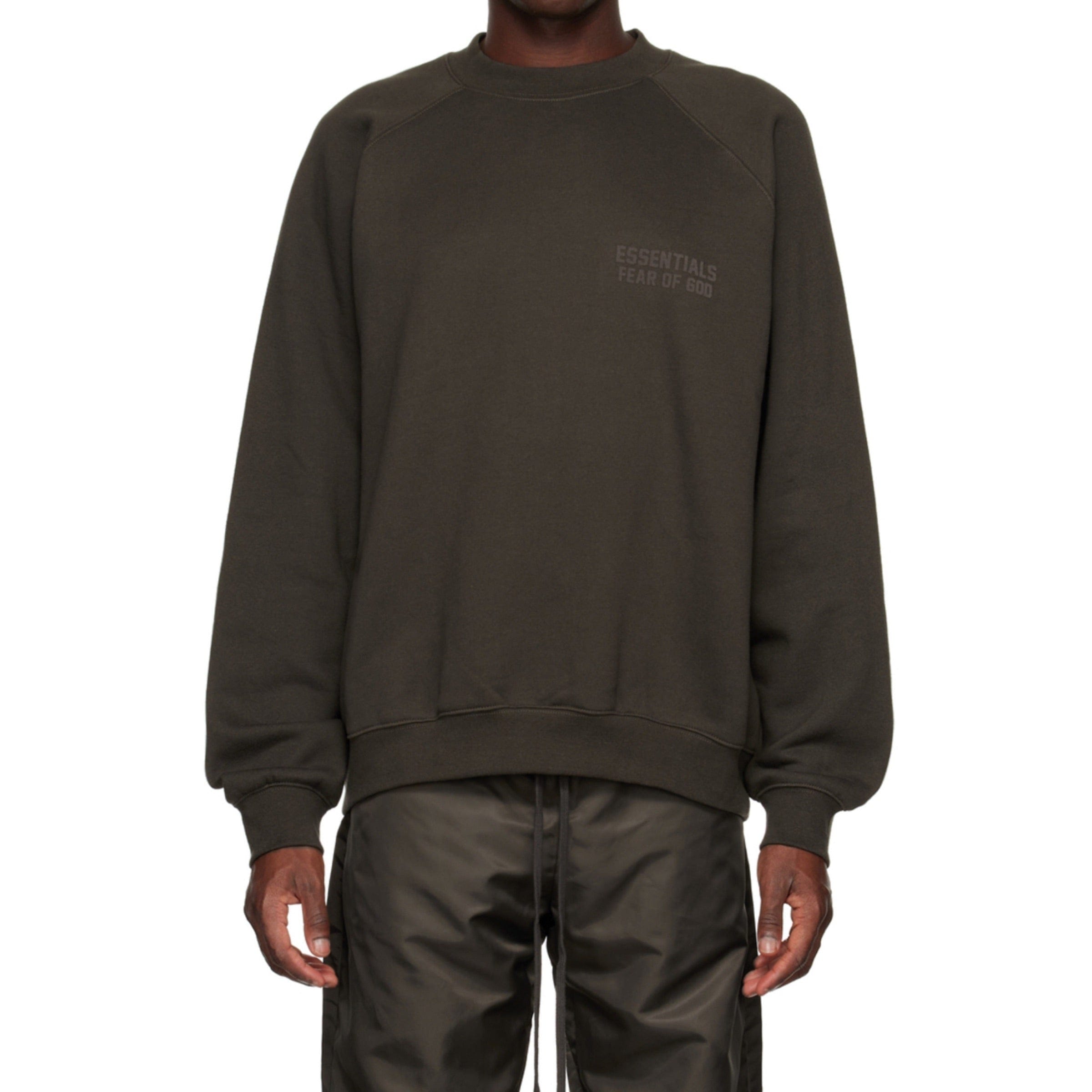Fear of God ESSENTIALS Crewneck - Off Black (Fall 22)