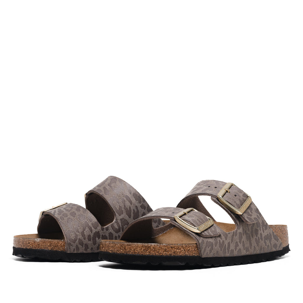 Birkenstock Women's Birkenstock Arizona Synthetic - Leopard Gray Taupe