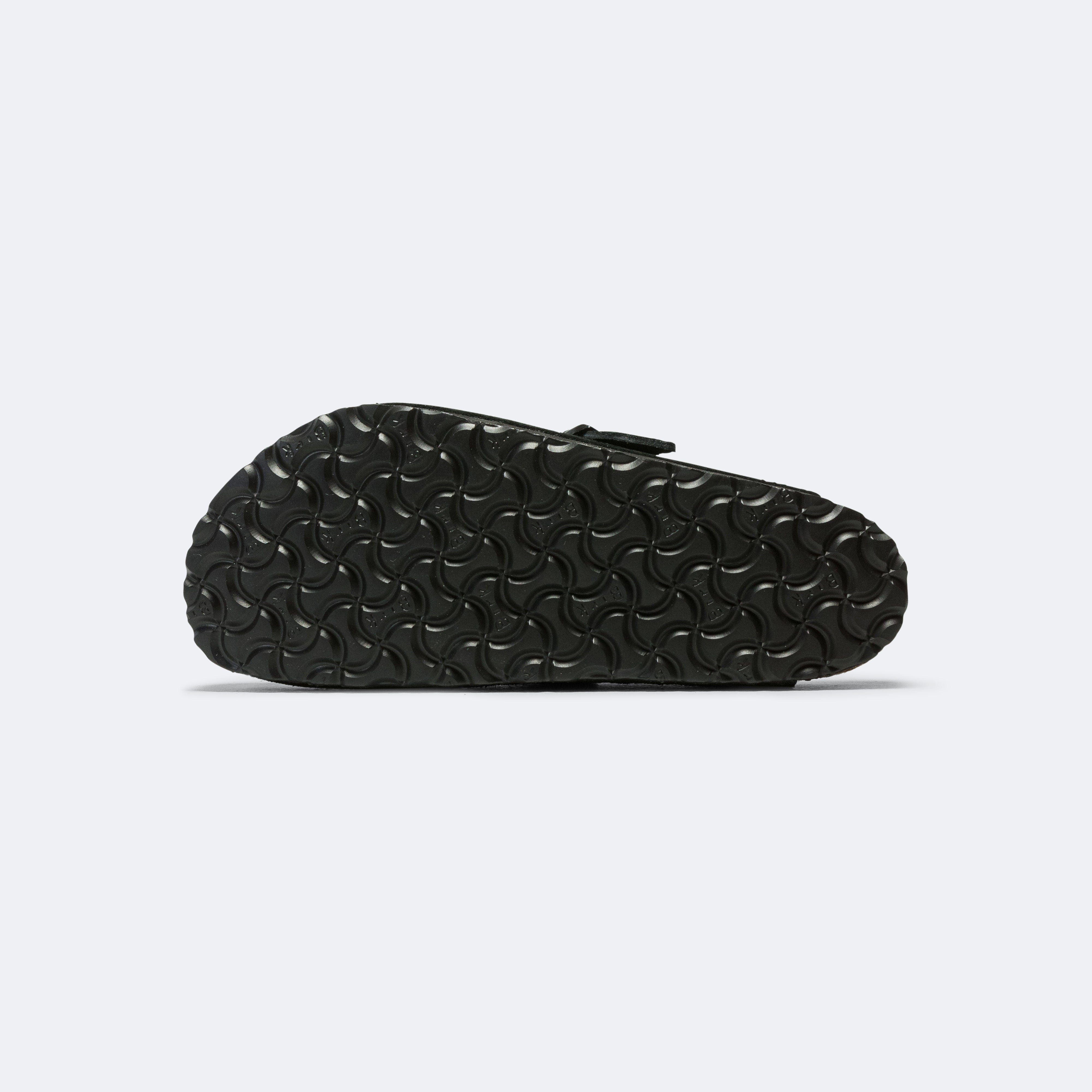 Birkenstock Boston SFB - Black Suede Leather