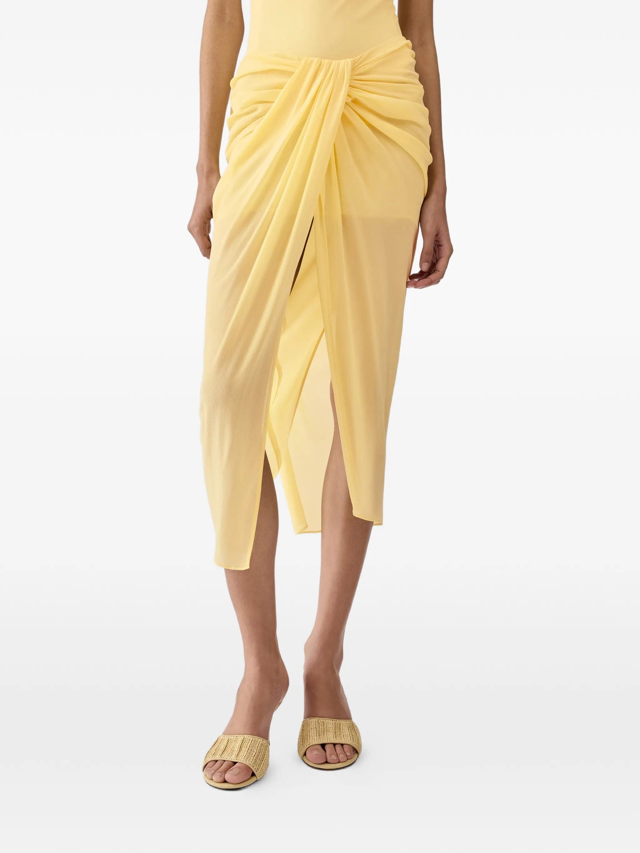 Jacquemus The paréo asymmetric sarong skirt