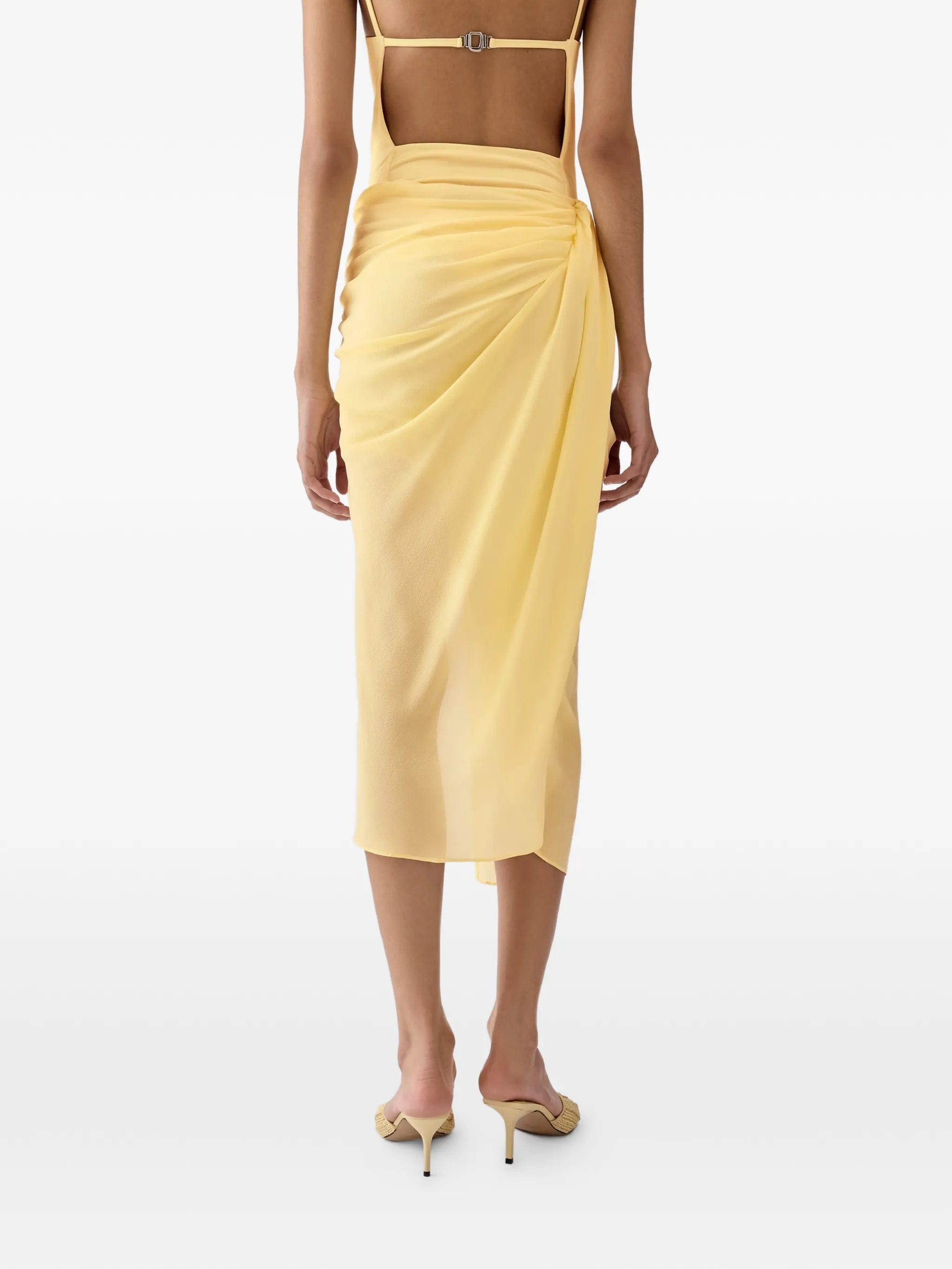 Jacquemus The paréo asymmetric sarong skirt