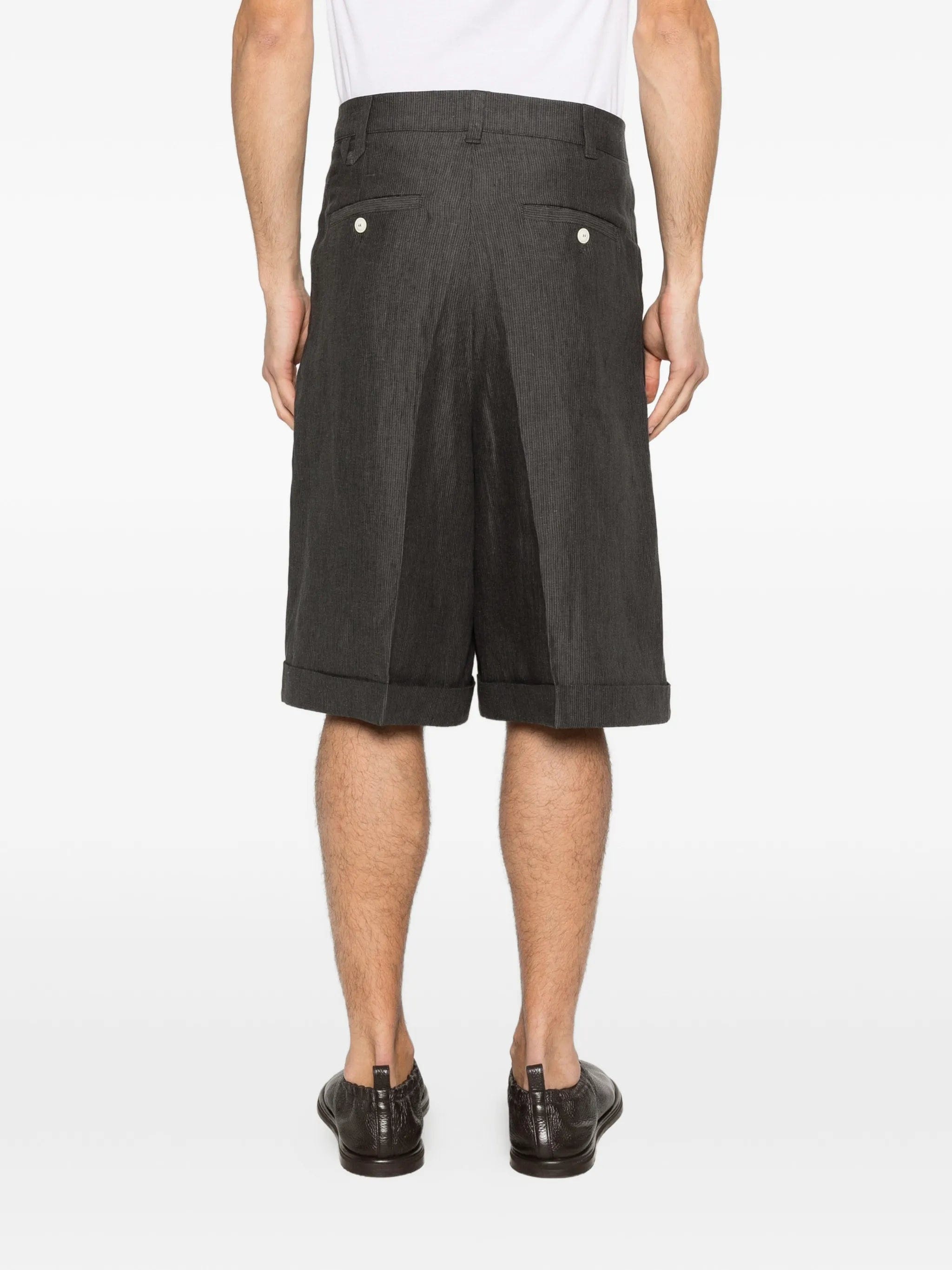 Jacquemus Pastro pleated cuffed - hem shorts