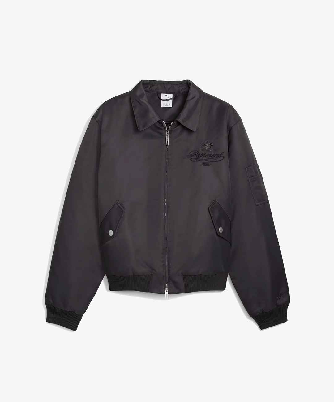 PUMA | x REPRESENT PADDED BOMBER JACKET { FLAT DARK GRAY