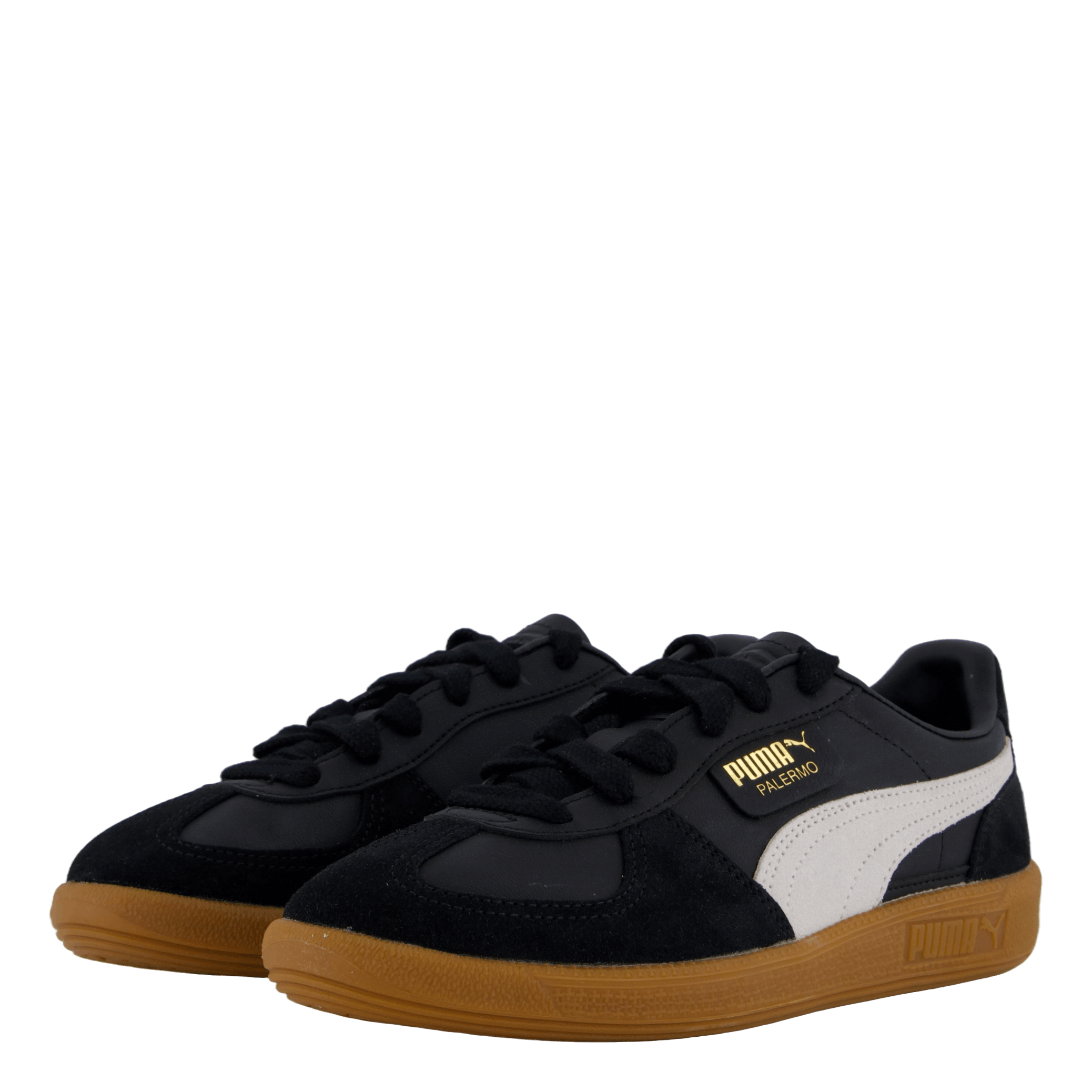 Puma Palermo Black - feather Gray - gum