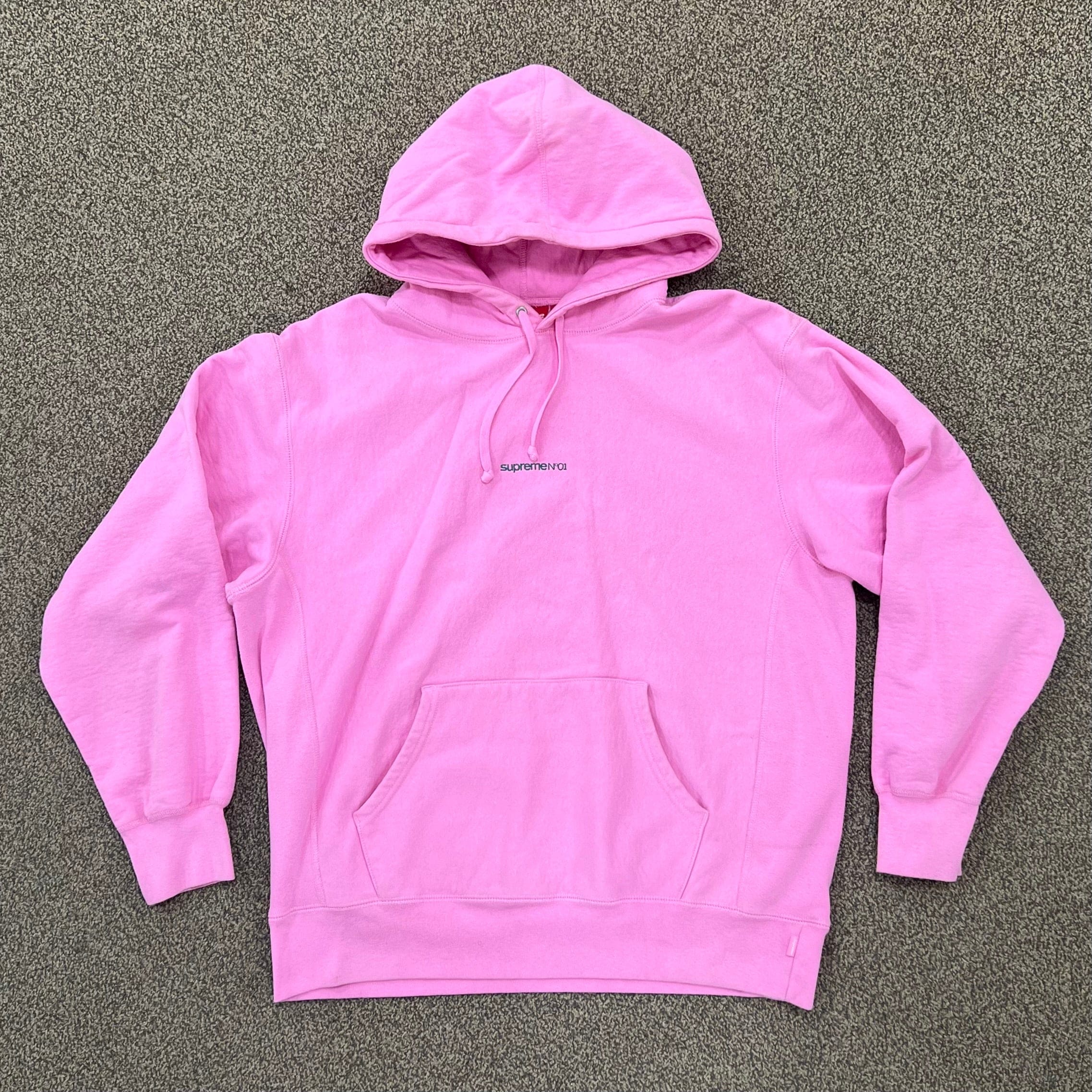 Supreme Number One Hooded Sweatshirt Pink