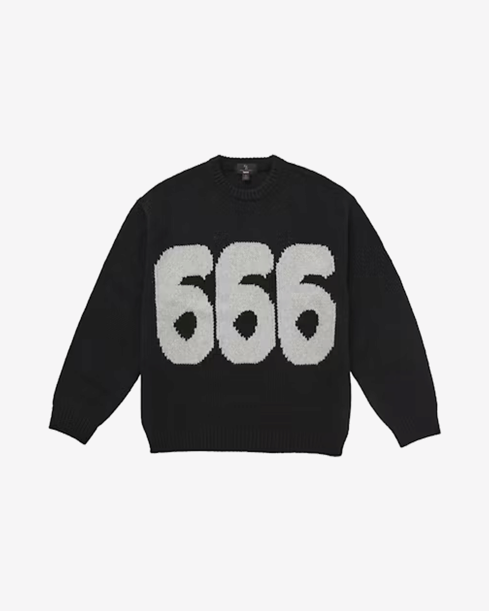 SUPREME x YOHJI YAMAMOTO FW25 666 Y'S KNIT SWEATER BLACK