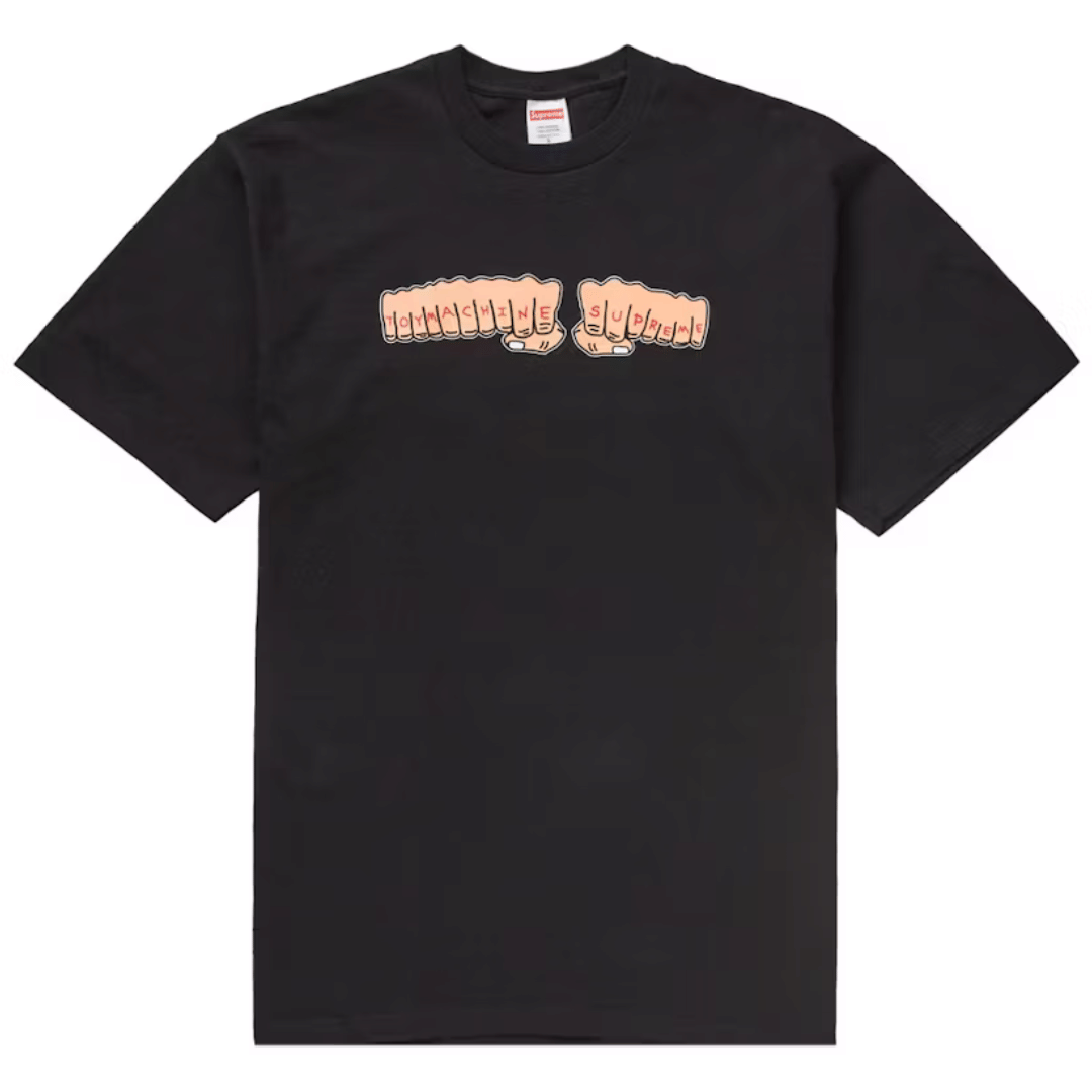 Supreme Toy Machine Fist T-Shirt Black