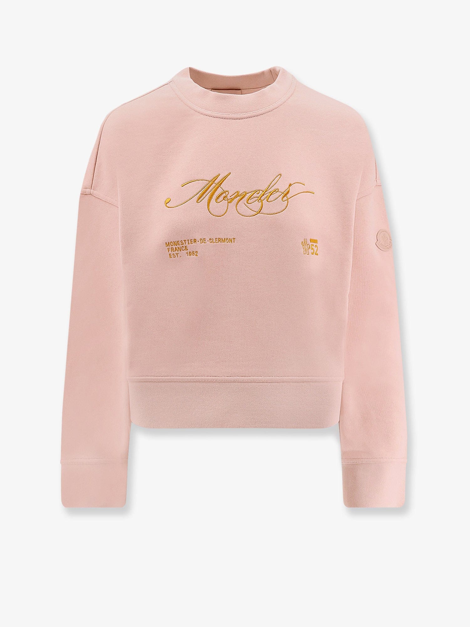 Moncler Cotton sweatshirt with Logo patch