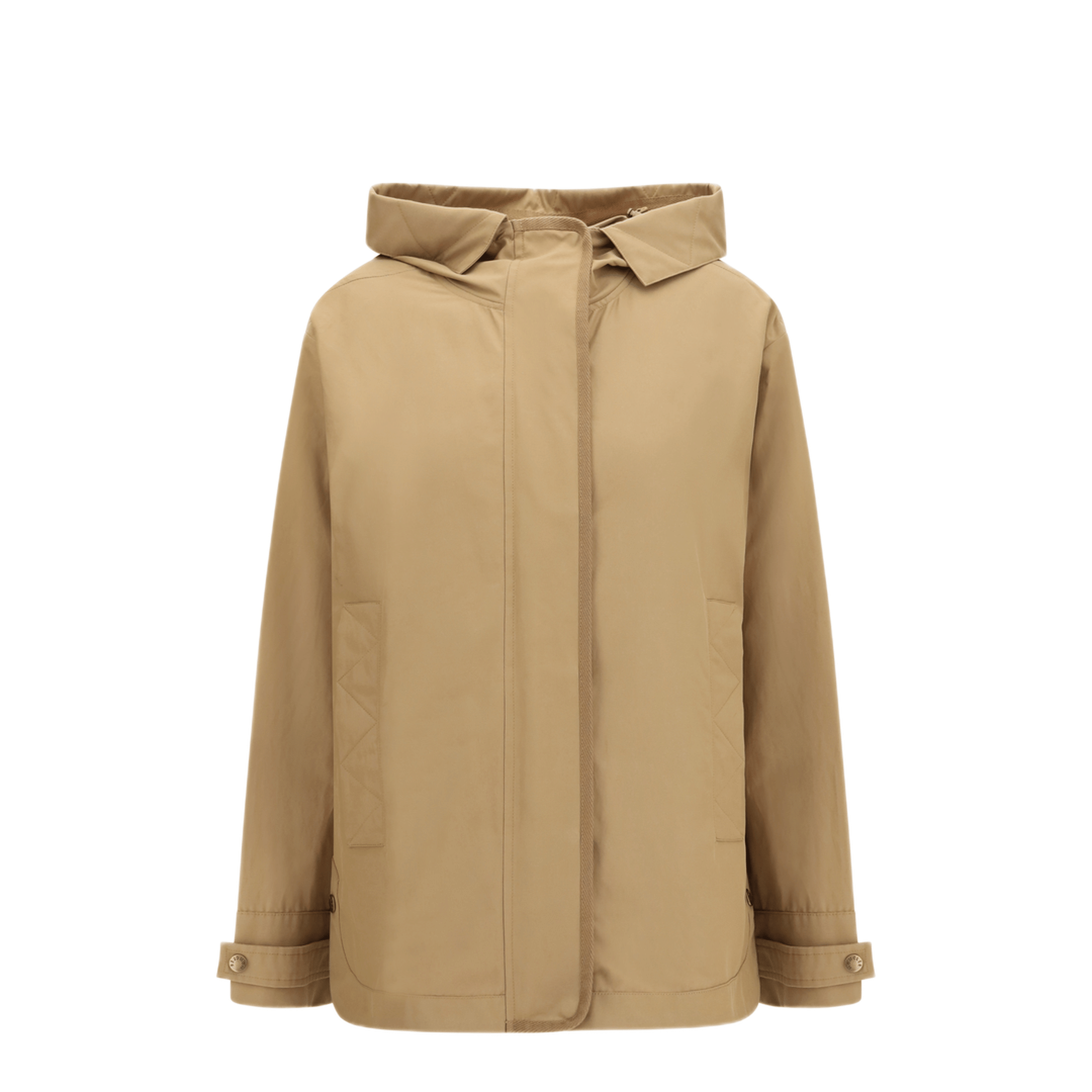 Moncler Hooded Jacket With Logo Patch