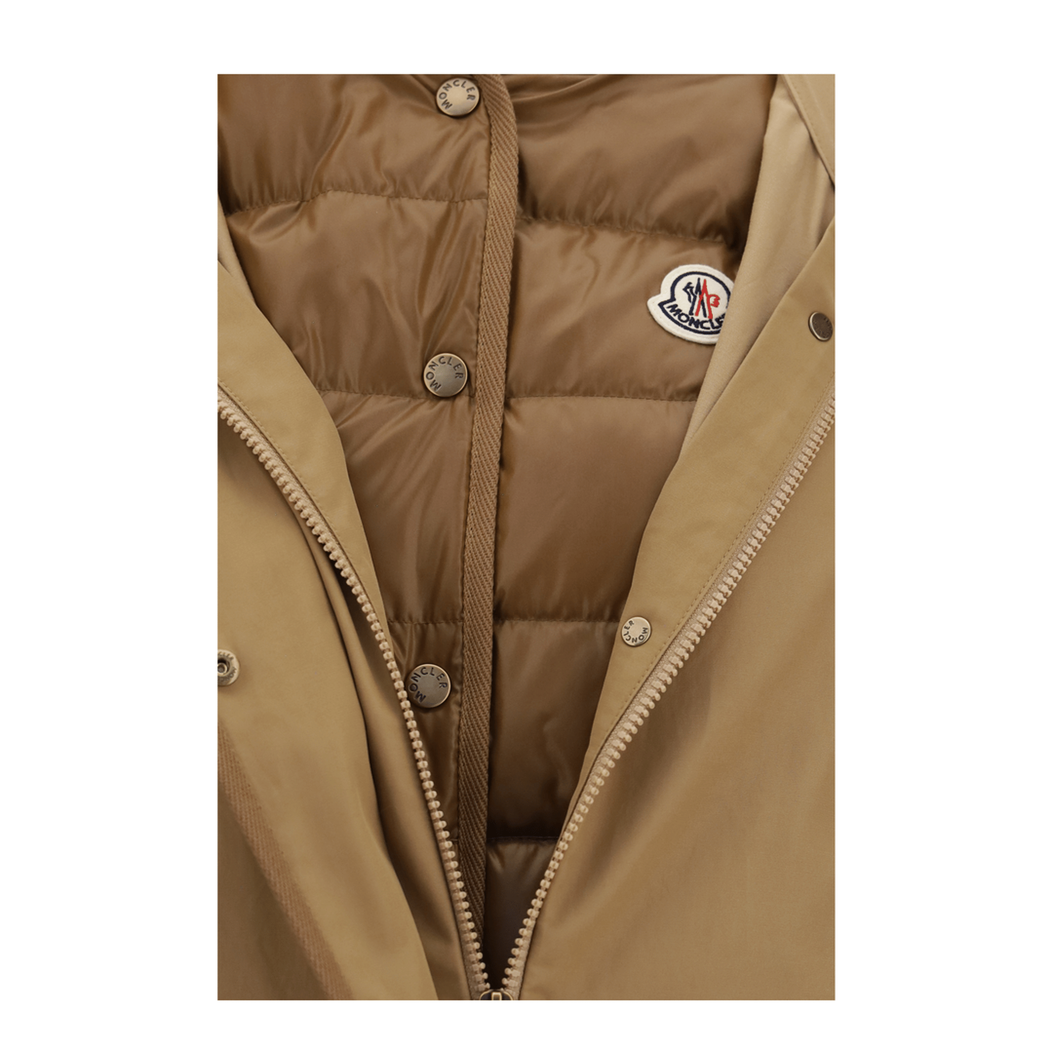 Moncler Hooded Jacket With Logo Patch