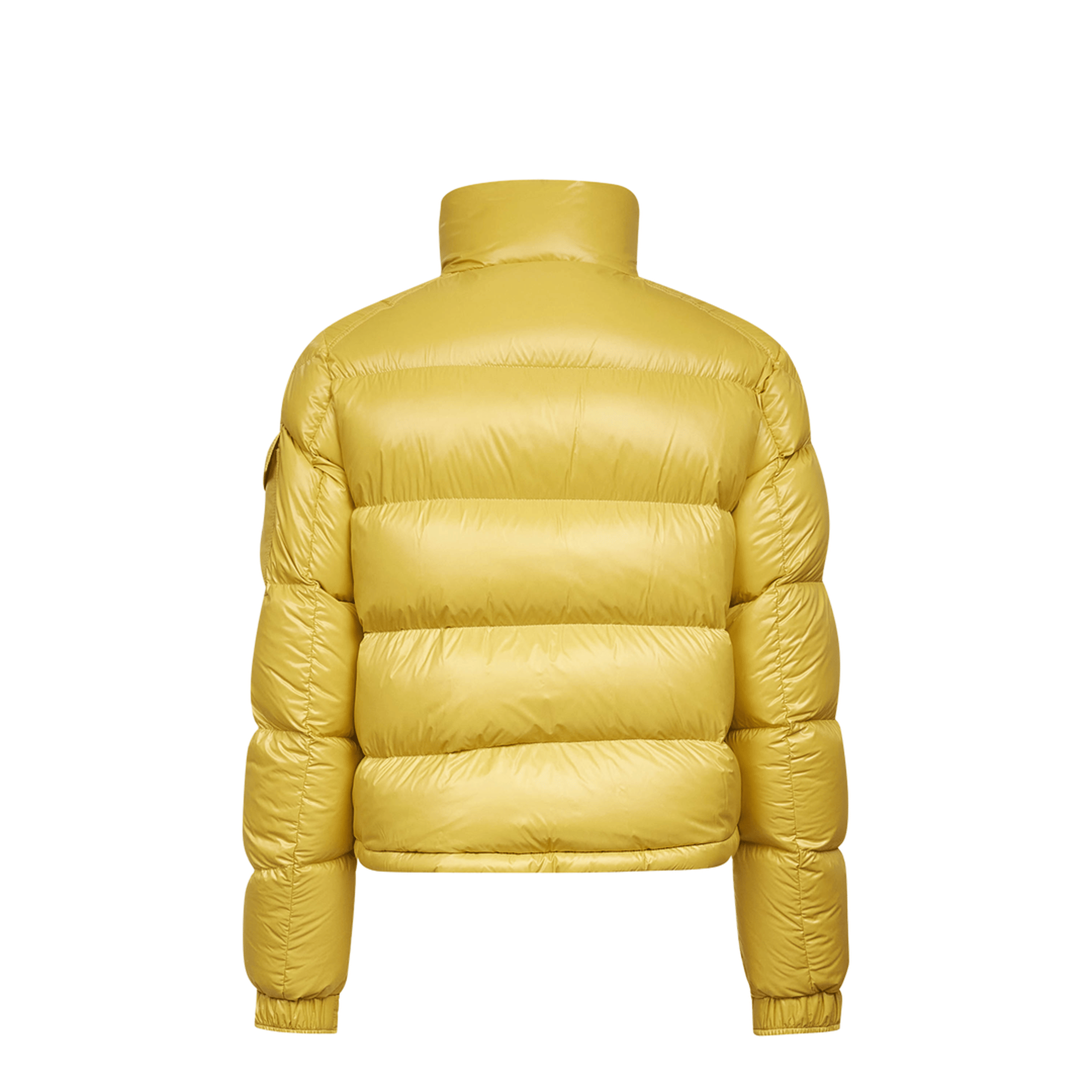 Moncler Yellow Levitha Hooded Short Down Jacket