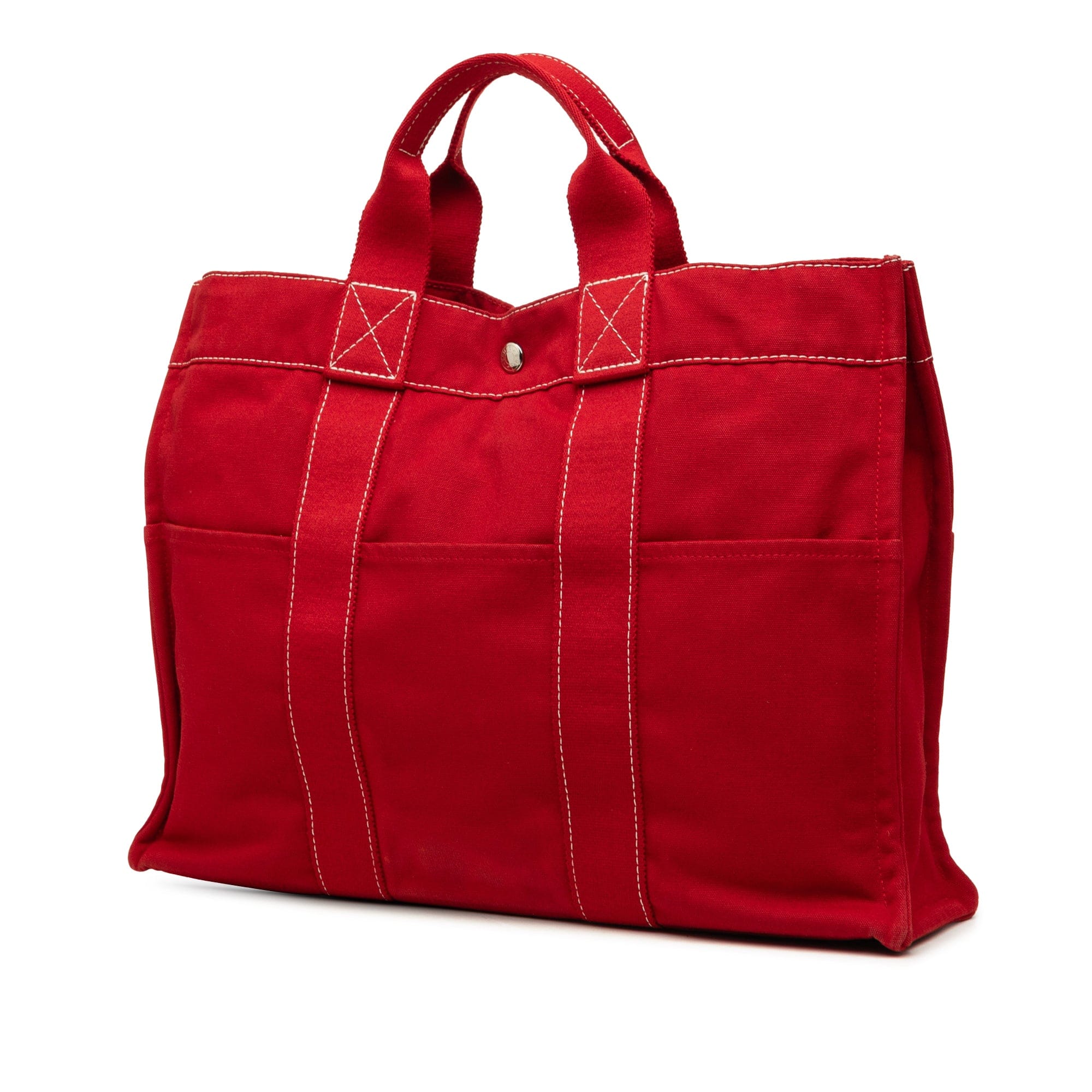 Hermès Canvas Sac Deauville MM