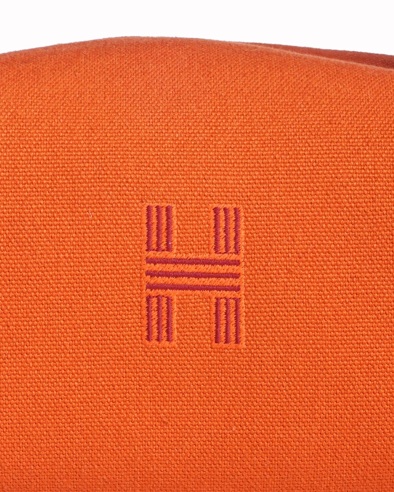 Hermès Orange Cotton Canvas Bride - à - Brac Vanity Case Bag
