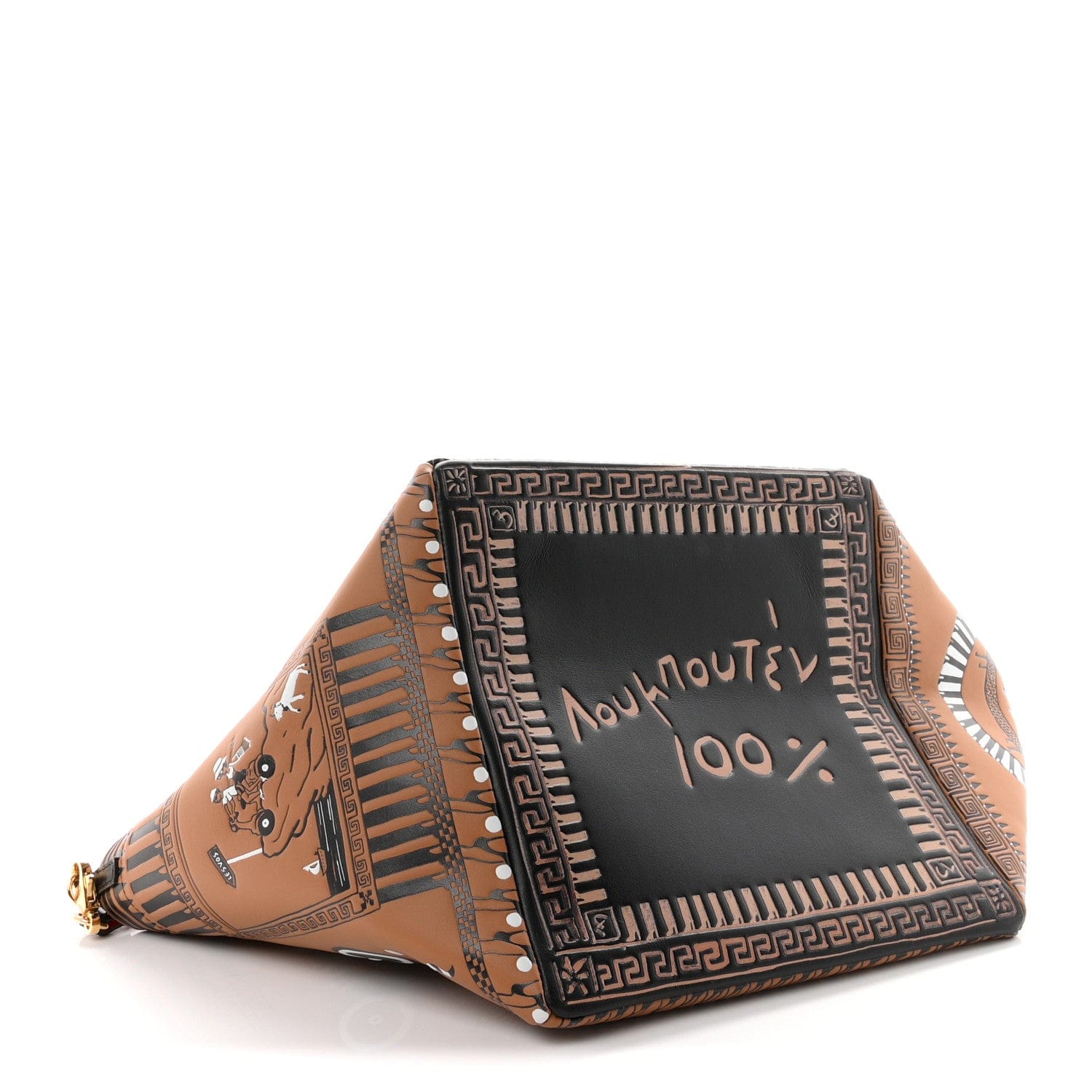 Christian Louboutin Calfskin Greekaba Tote Multicolor