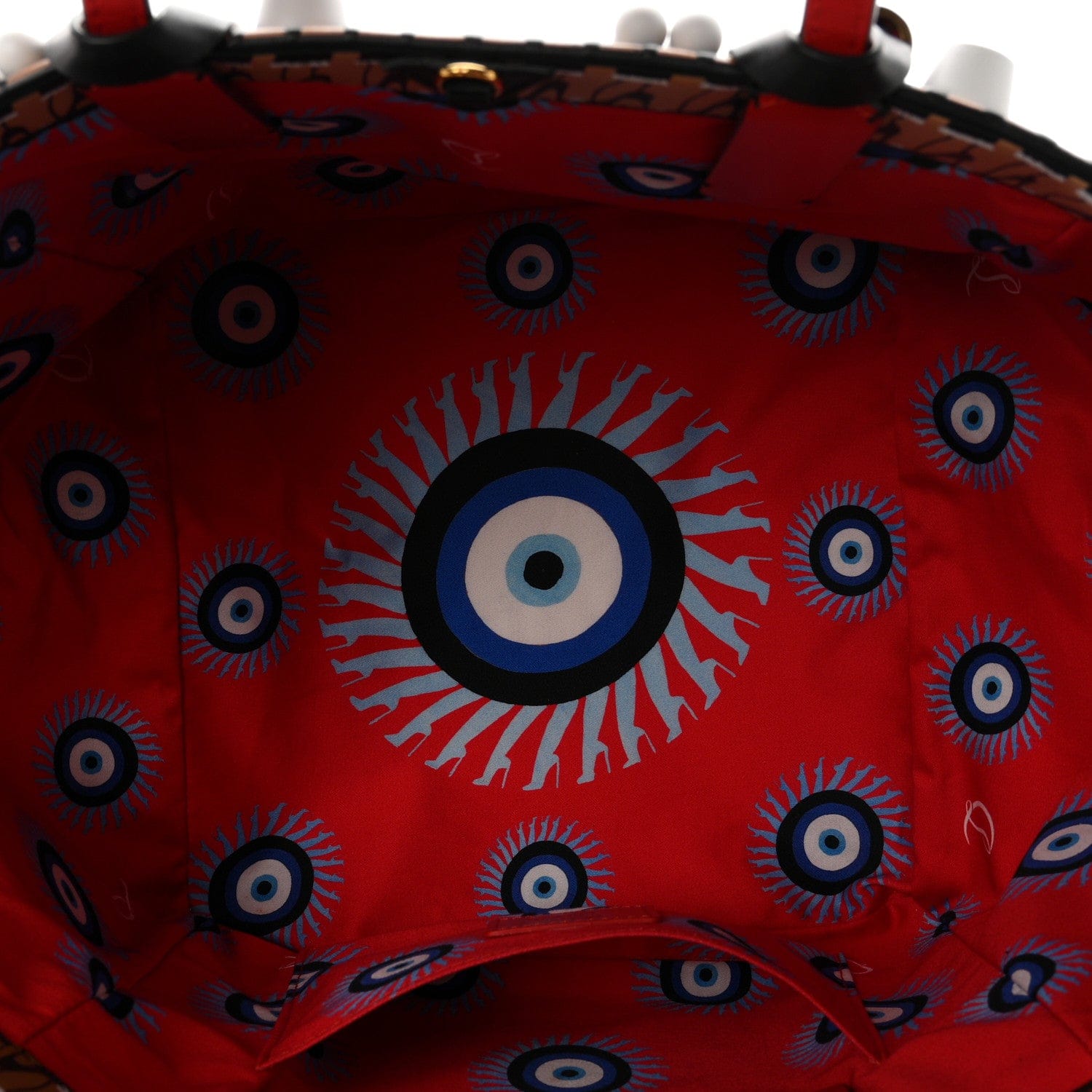 Christian Louboutin Calfskin Greekaba Tote Multicolor