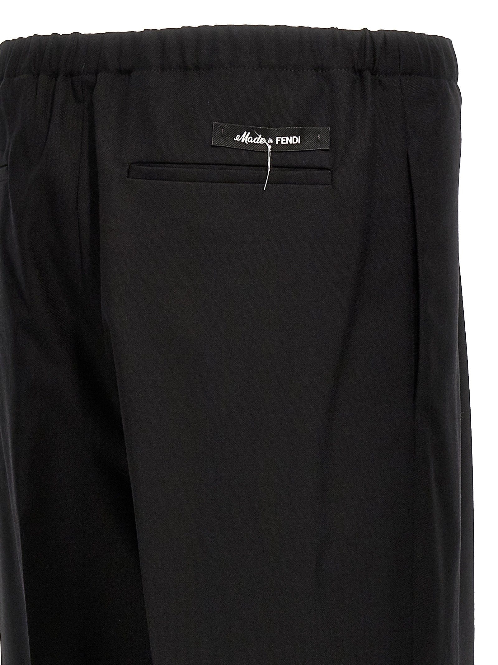 Fendi Virgin Wool Dress Men's Pants