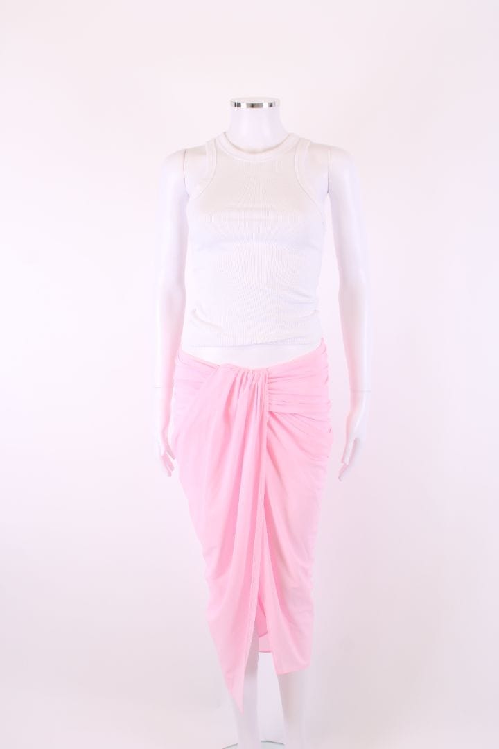 Jacquemus Draped Skirt Pink 8