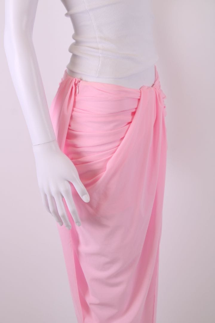 Jacquemus Draped Skirt Pink 8
