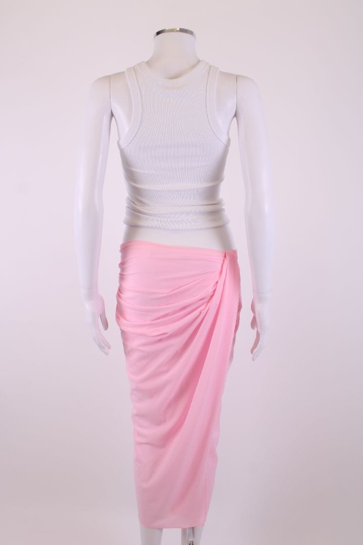 Jacquemus Draped Skirt Pink 8