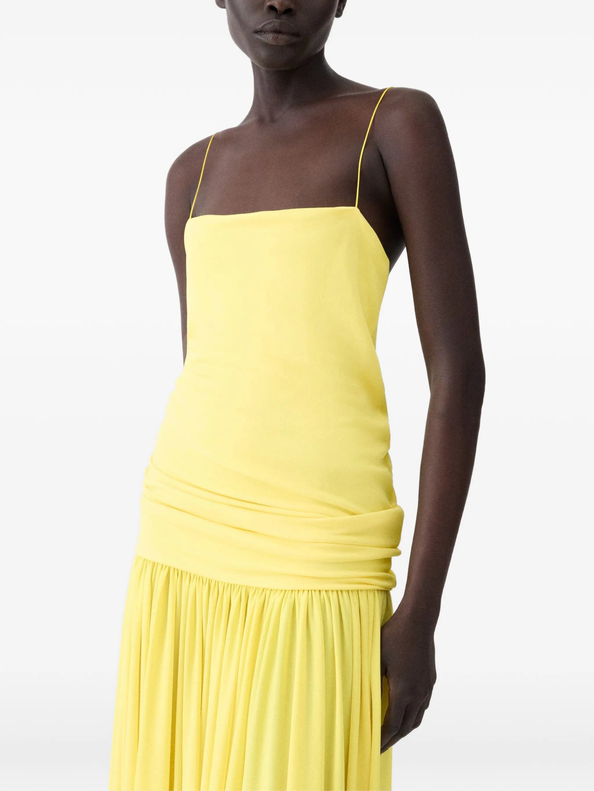 Jacquemus cross - back gathered dress