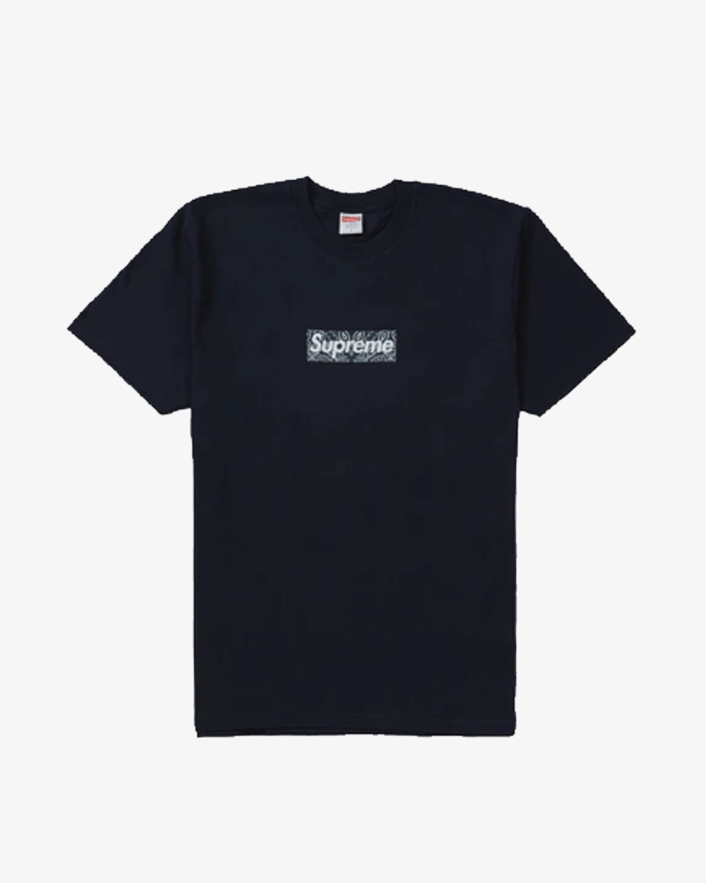 SUPREME FW19 BANDANA BOX LOGO T-Shirt NAVY -