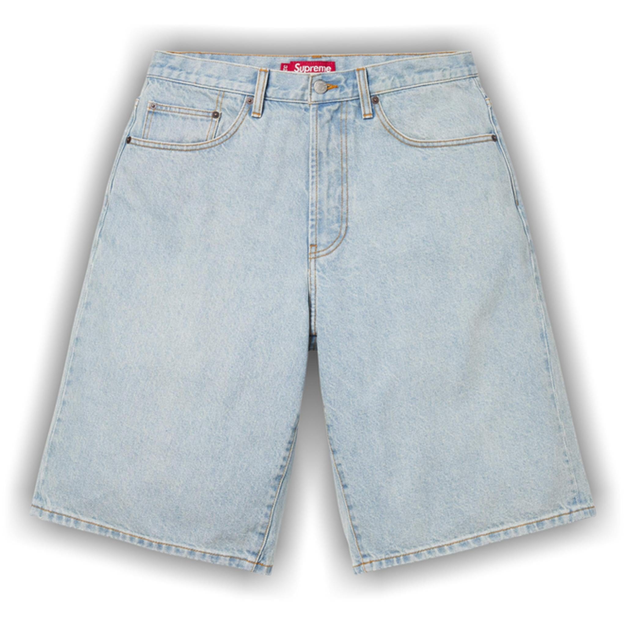 Supreme Baggy Denim Short Light Washed Indigo