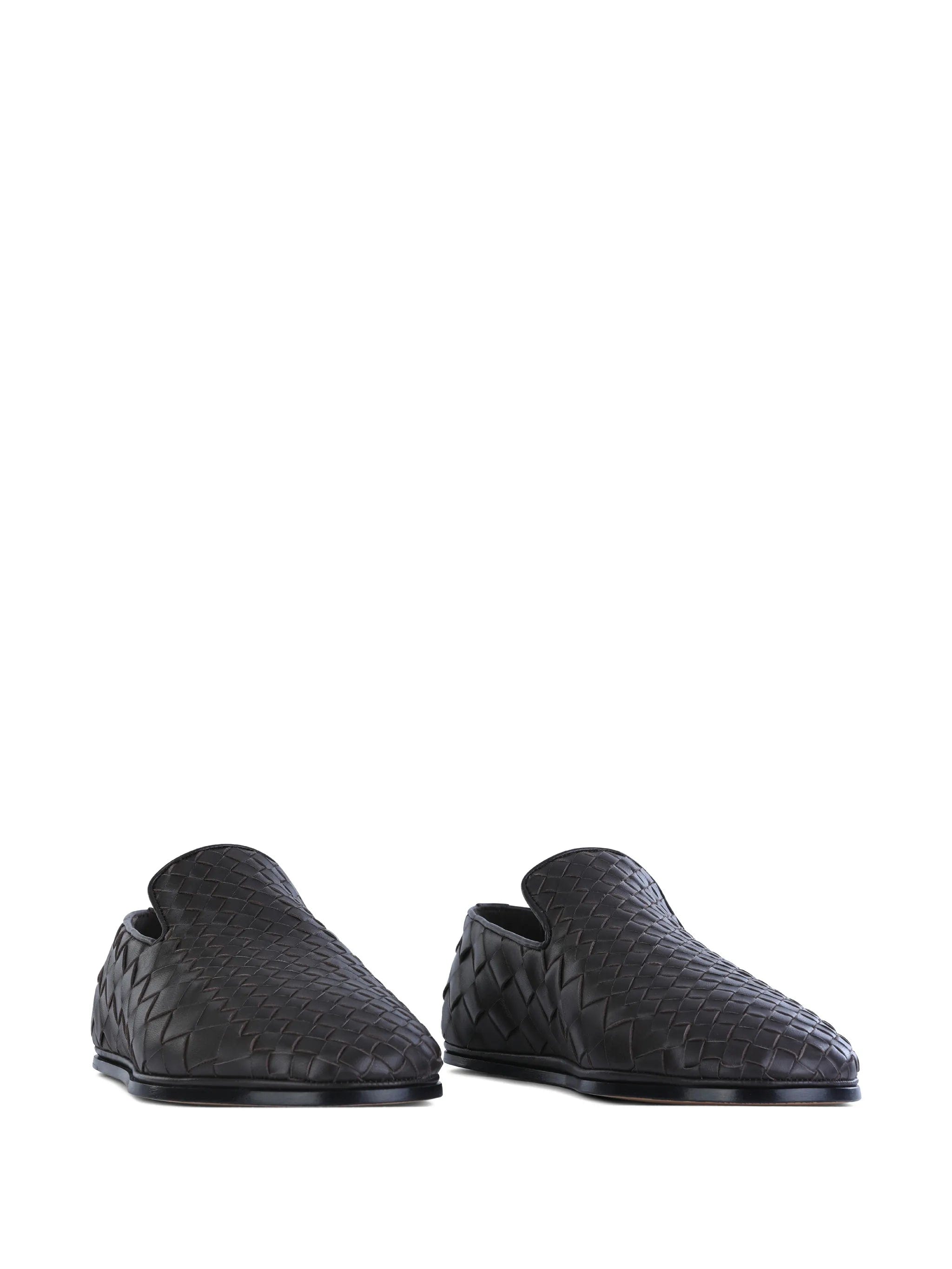 Bottega Veneta Sunday woven flat loafers