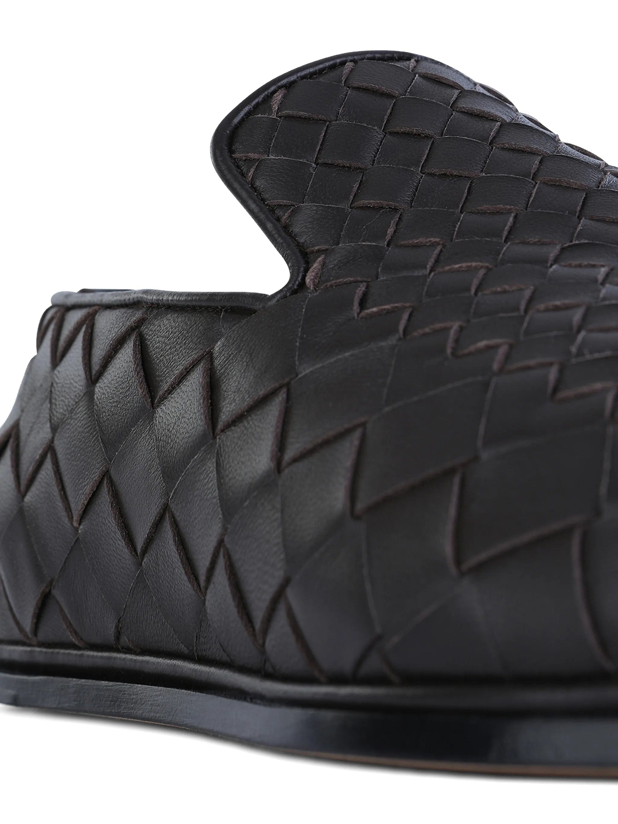 Bottega Veneta Sunday woven flat loafers