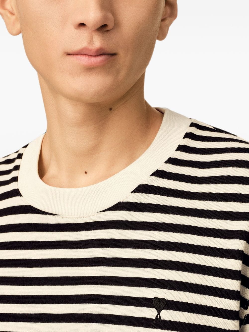 AMI Paris T - shirt — Navy and White