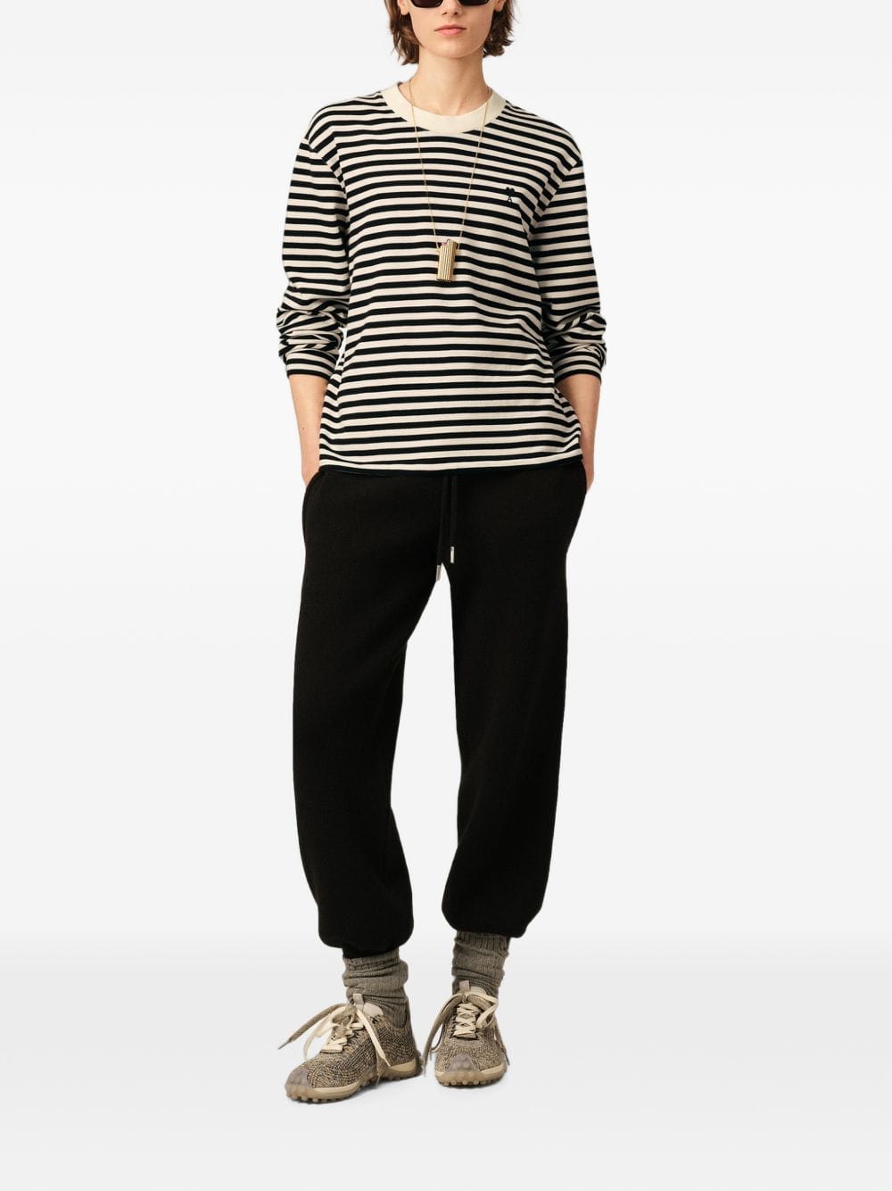 AMI Paris T - shirt — Navy and White