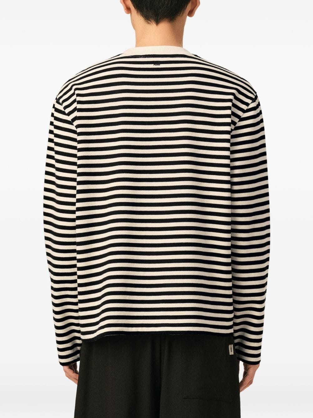 AMI Paris T - shirt — Navy and White
