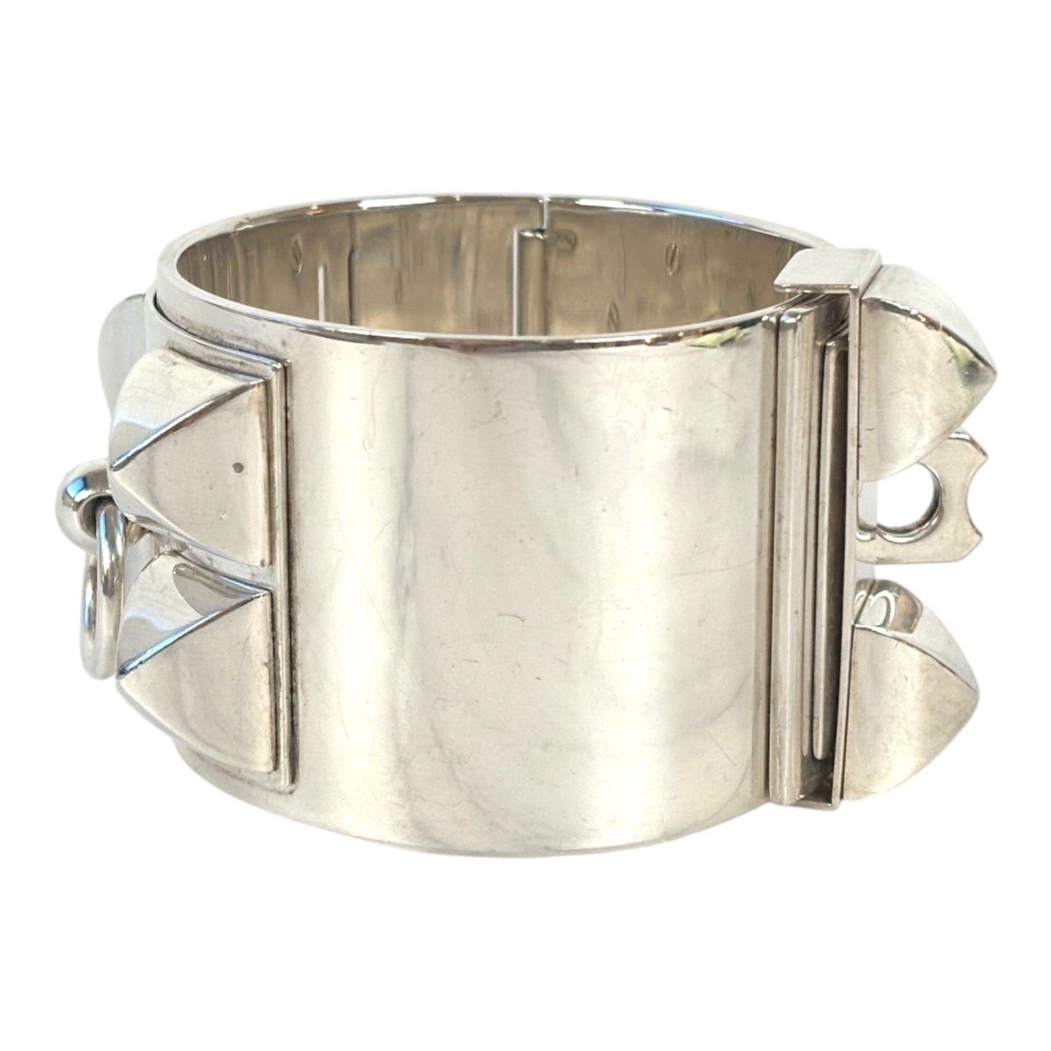 Hermes Silver CDC Bracelet LG in Sterling Silver