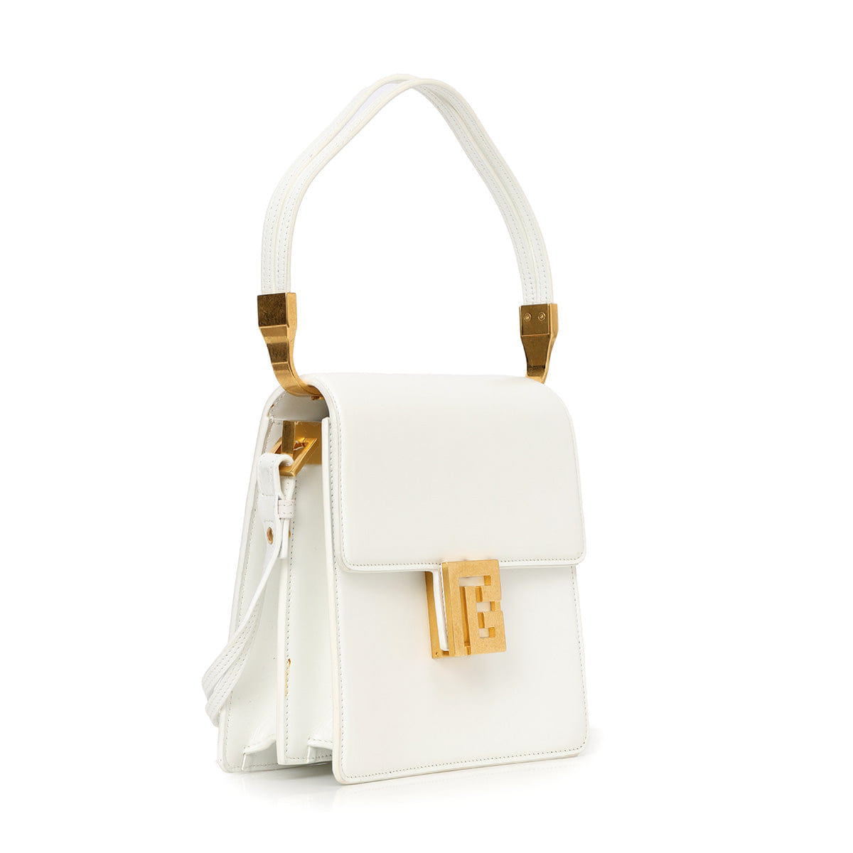 Balmain Ely White Small Shoulder Bag