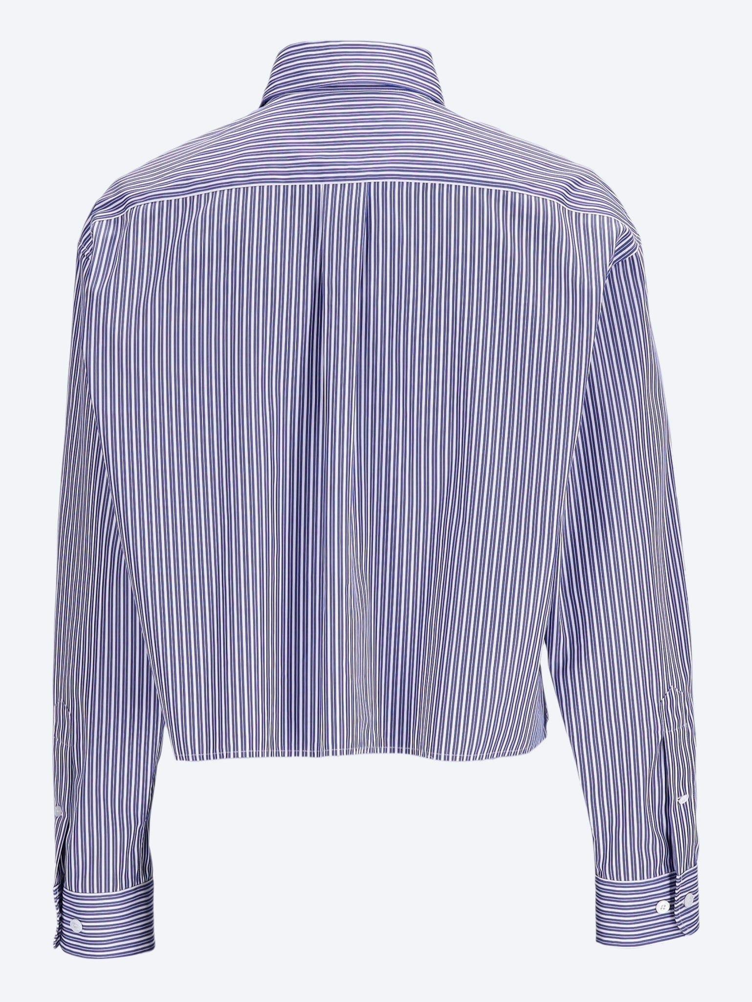 MIU MIU Micro pinstripe poplin shirt