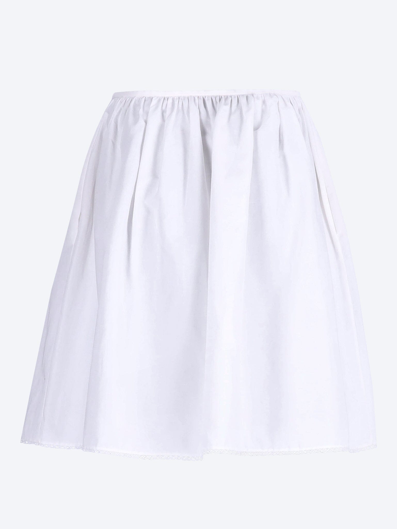 MIU MIU Brushed poplin skirt