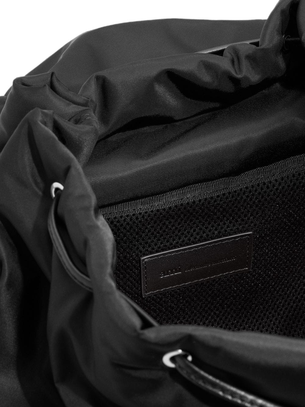 AMI Paris Water - Repellent Canvas Backpack — Black