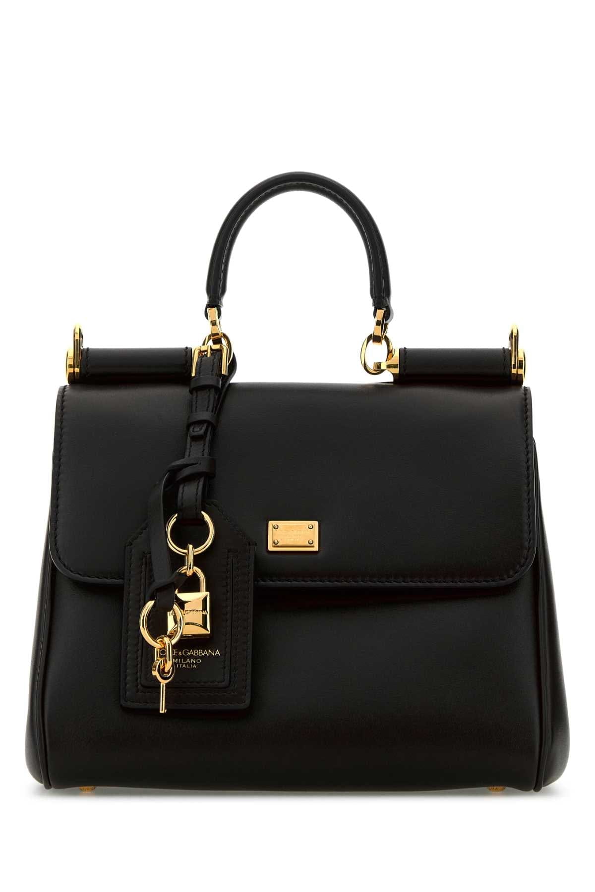 Dolce & Gabbana Women Black Leather My Sicily Handbag