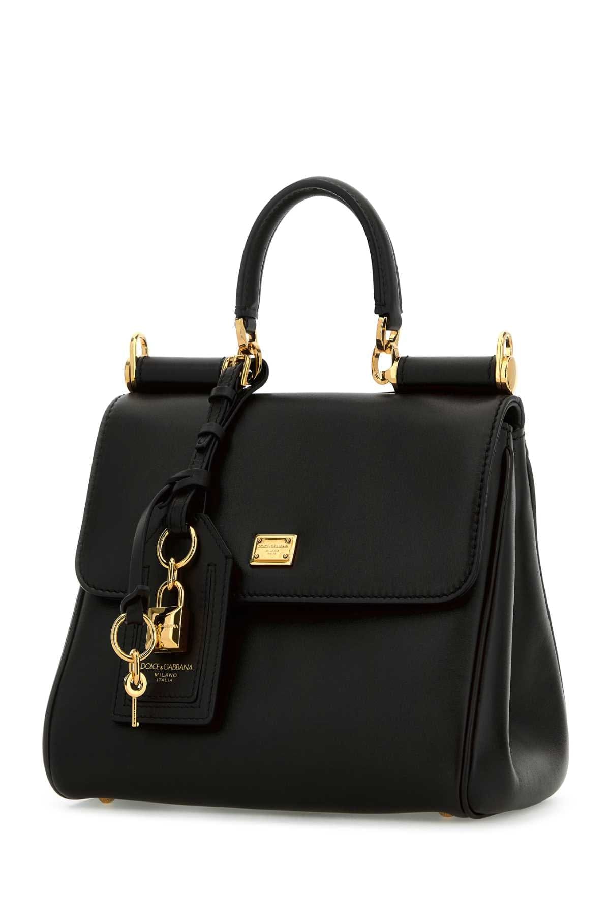 Dolce & Gabbana Women Black Leather My Sicily Handbag