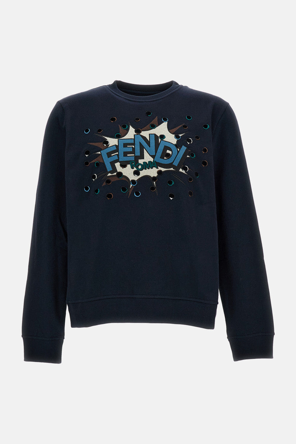 Fendi FELPA IN COTONE CON RICAMO