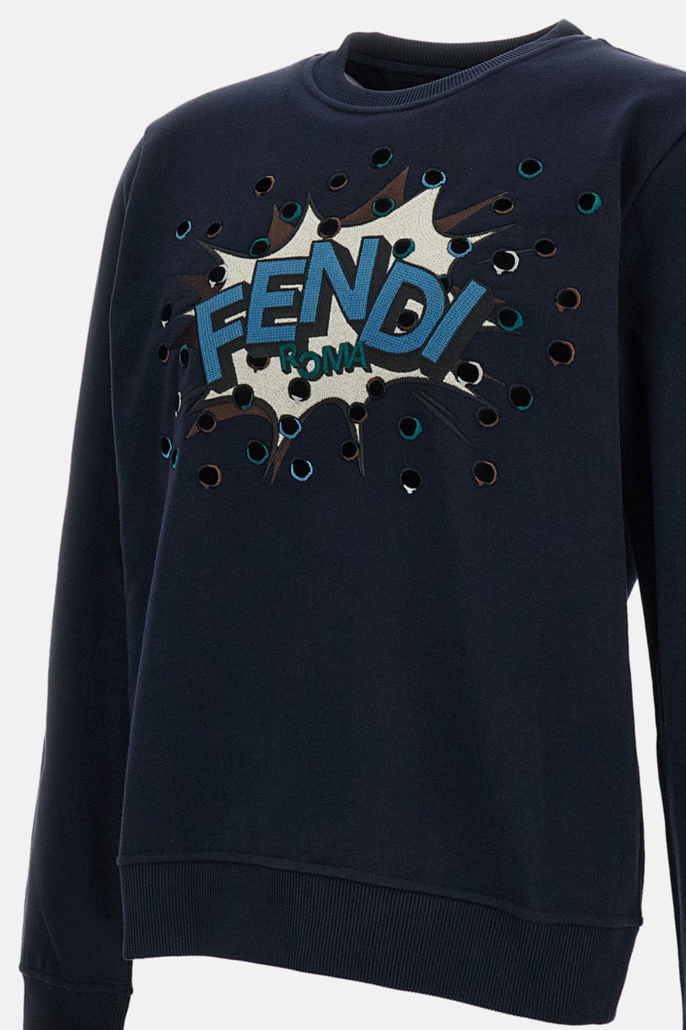 Fendi FELPA IN COTONE CON RICAMO